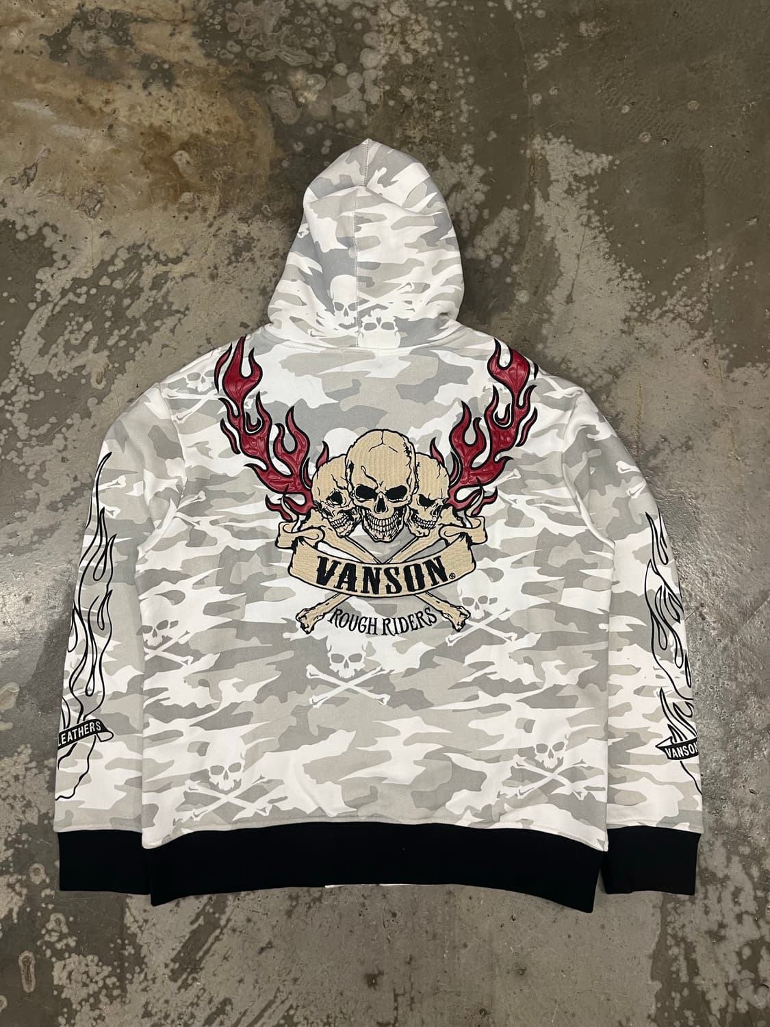 밴슨 카모스컬 후드집업 2XL 상품이미지2