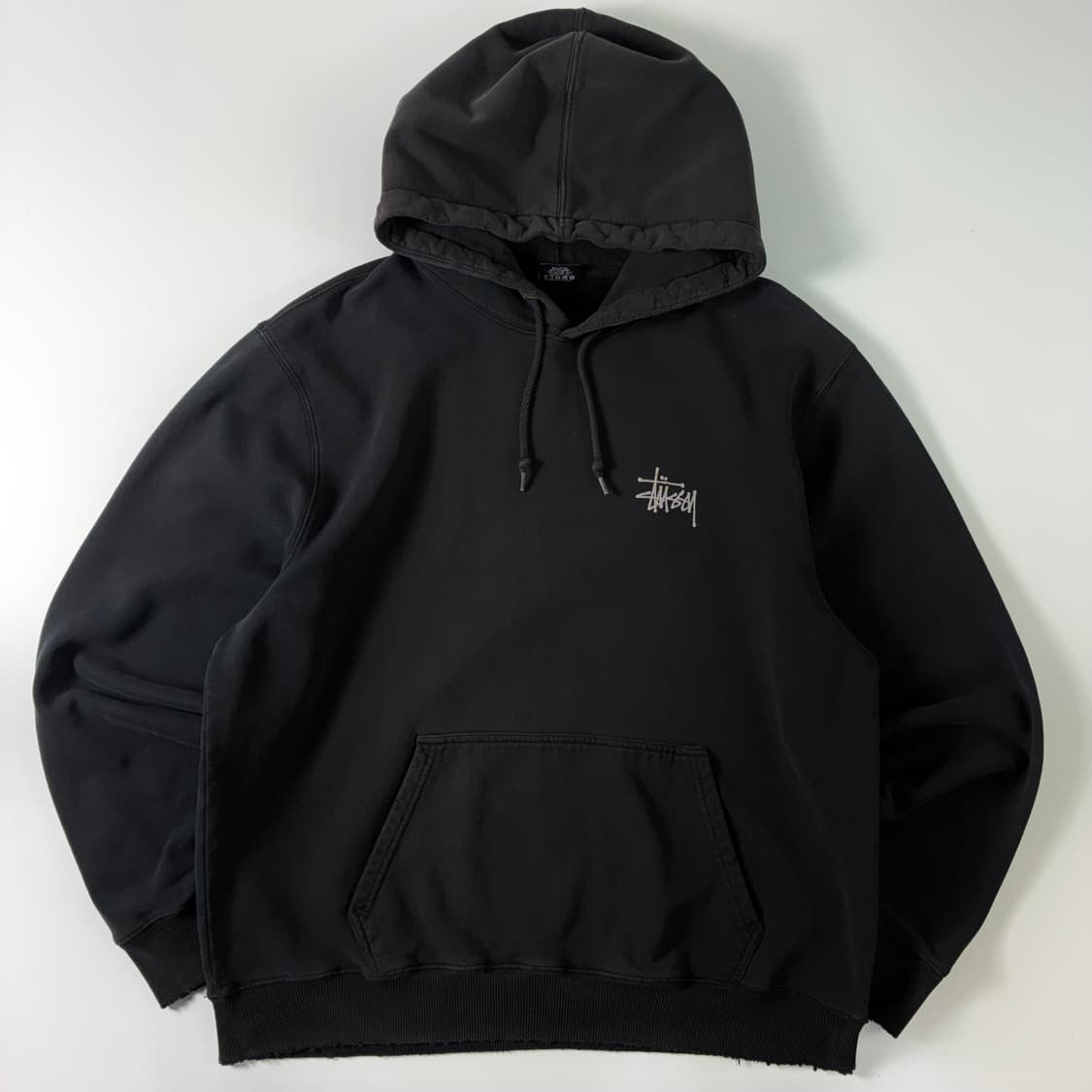 Stussy  스투시 스탁로고 블랙 후드티  상품이미지3