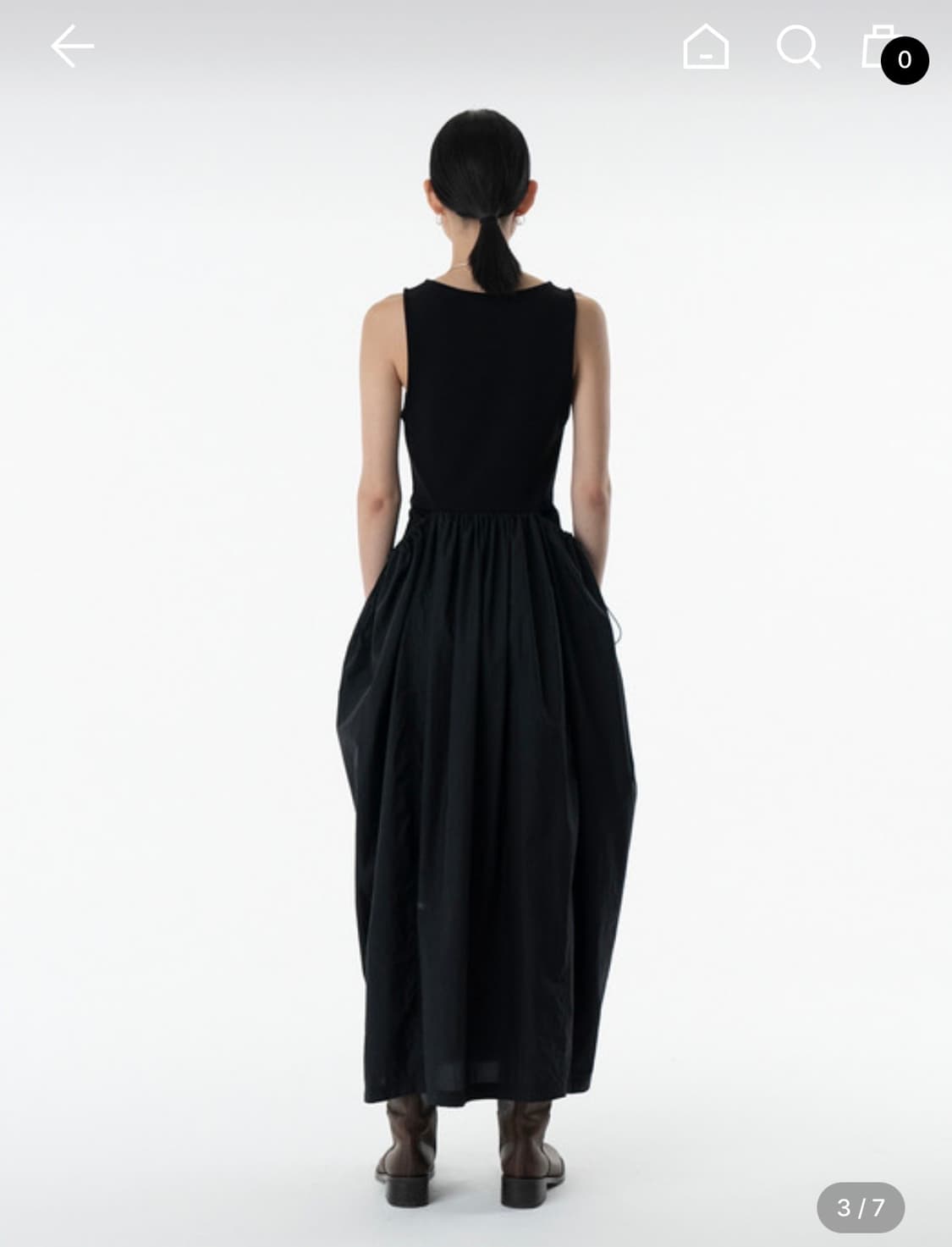 아모멘토 - SHEER JERSEY DRESS(정가 189,000원) 상품이미지3