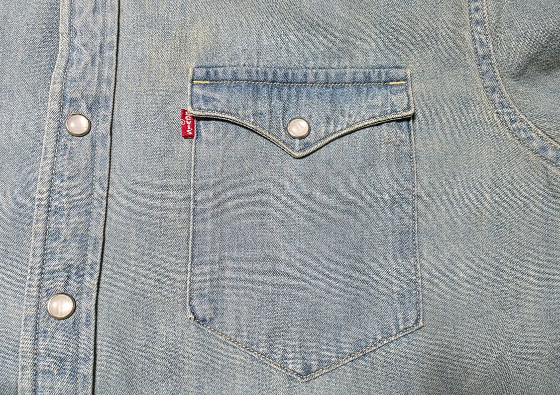 리바이스 바스토우 웨스턴 데님 셔츠 슬림핏 M사이즈 상품이미지7