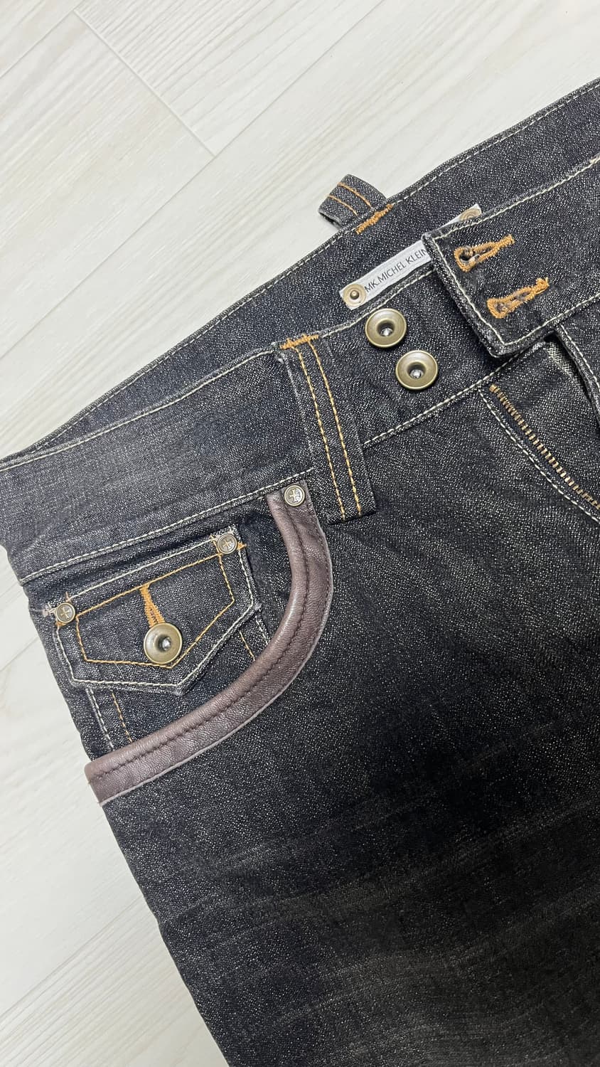 미셀클랑 부츠컷 레더포켓 팬츠 46 상품이미지7