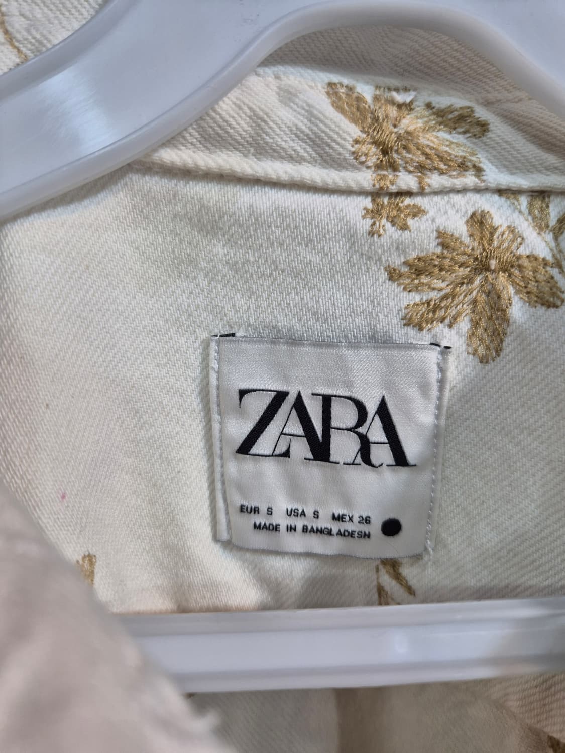 자라  자수  면데님 자켓  66 세탁완료 상품이미지7