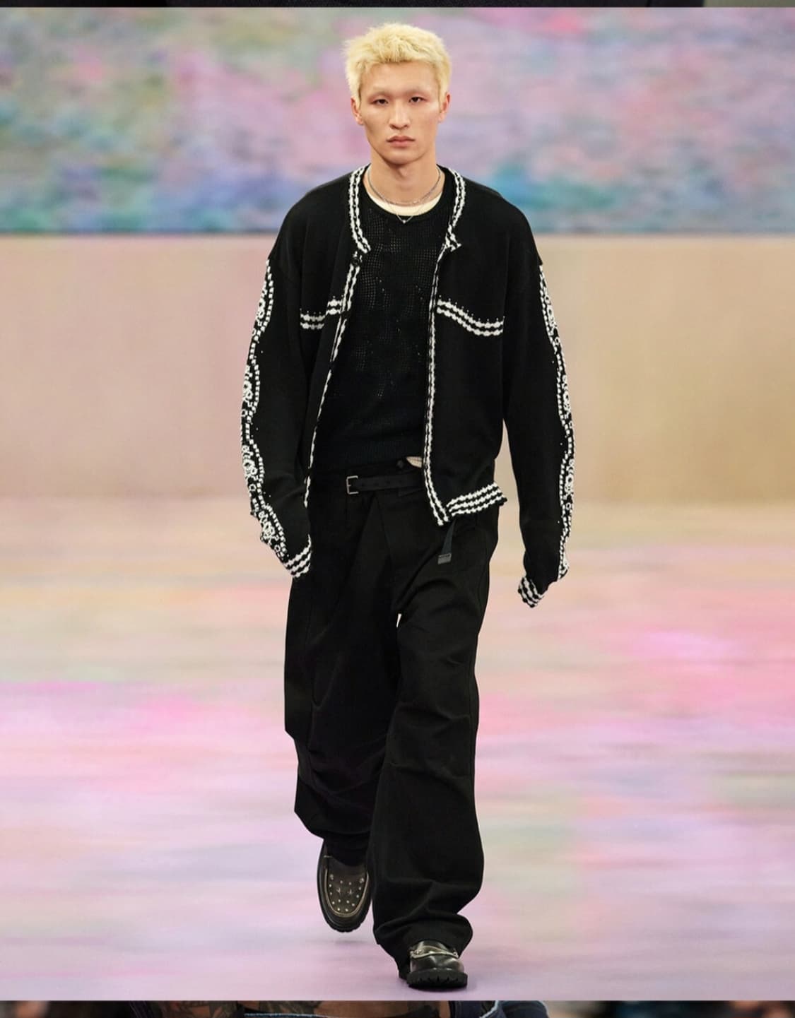 앤더슨벨 유니섹스 블랙 크로오버 와이드진  상품이미지6