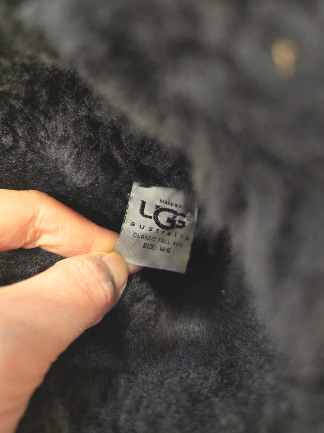 UGG 블랙 털 어그 부츠 230 상품이미지7