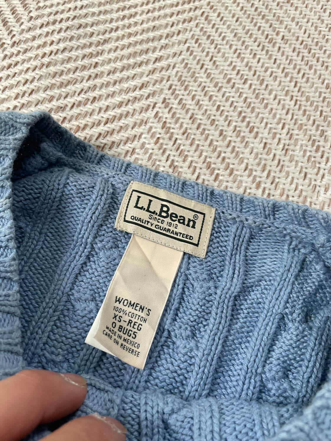 엘엘빈 스카이블루 케이블 니트 가디건 J03312 상품이미지4