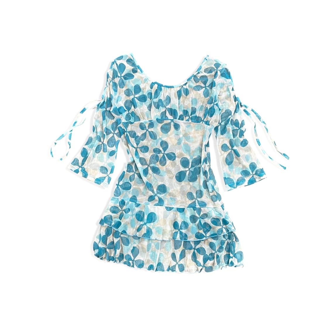 Blue Neck Detail See Through Ops 상품이미지1