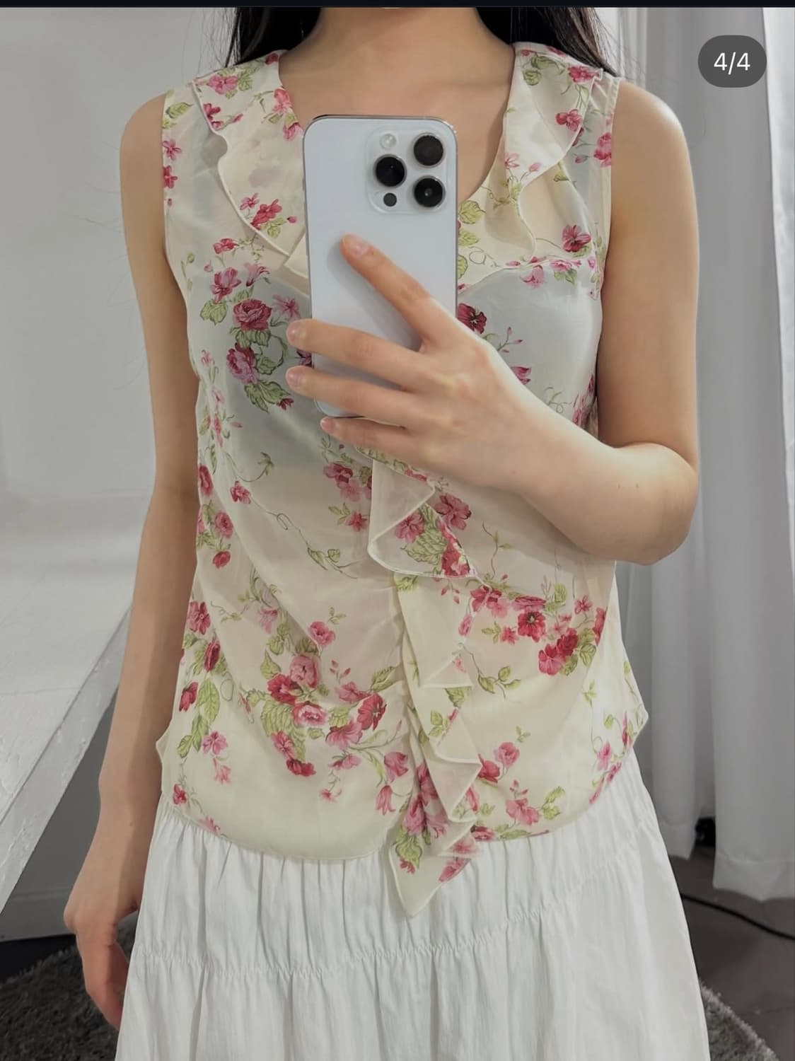 cassna flower frill sleeveless 상품이미지4