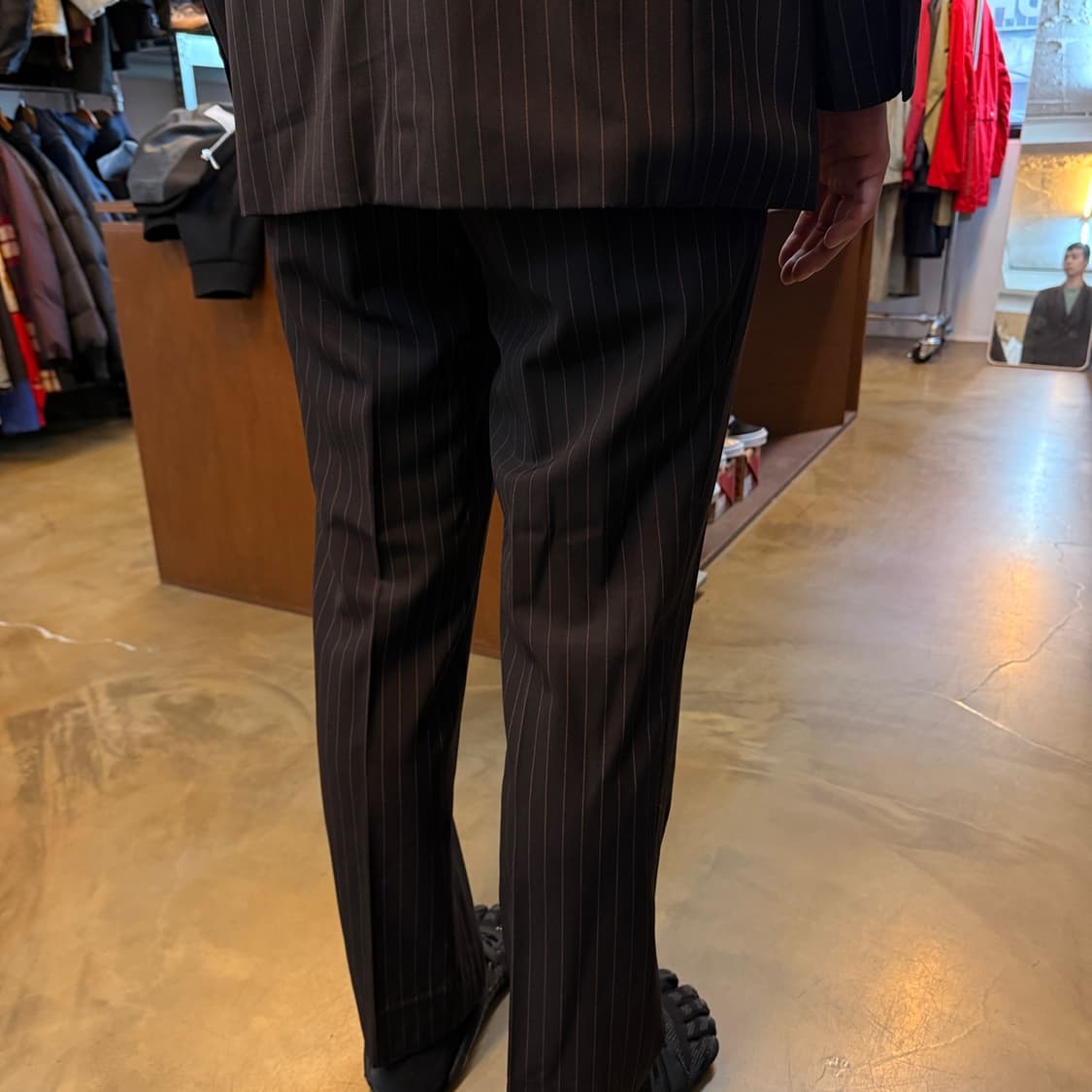 휴고 보스 USA 버건디 스트라이프 셋업 상품이미지3