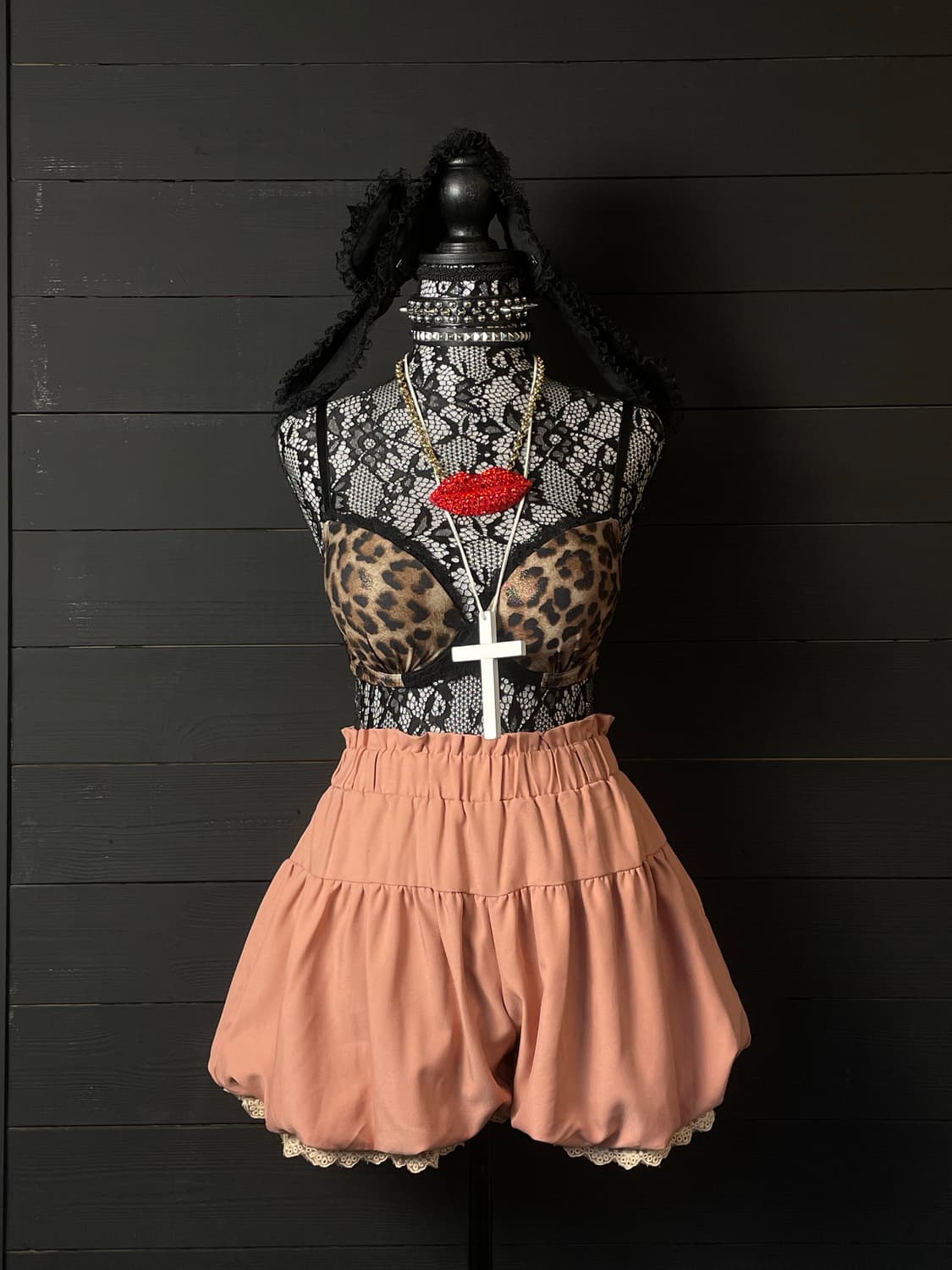 JPN 살구색 오렌지 베이지 핑크 펌킨 팬츠 치마바지 상품이미지2