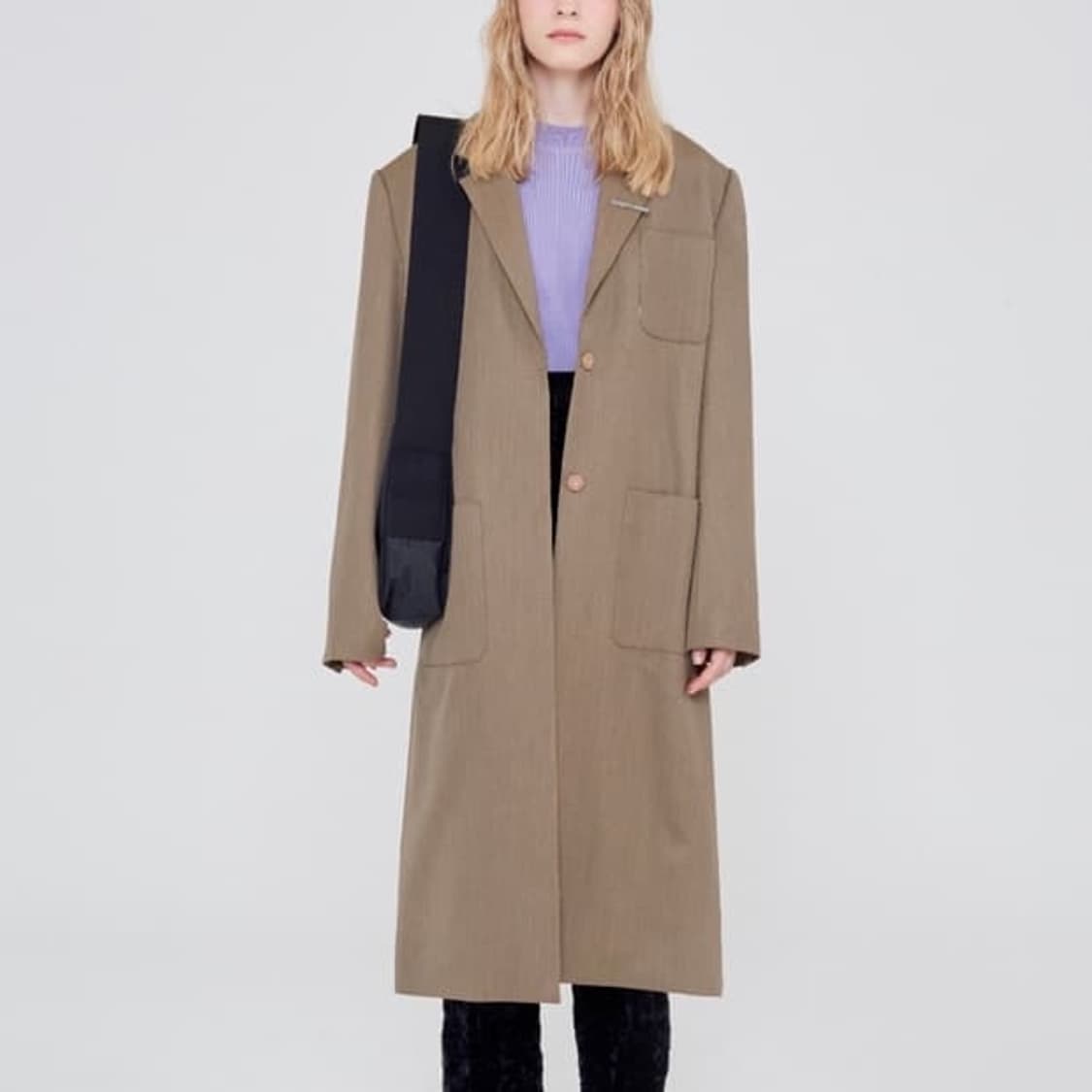 로우클래식 locle  루즈 롱 자켓 네이비 상품이미지7