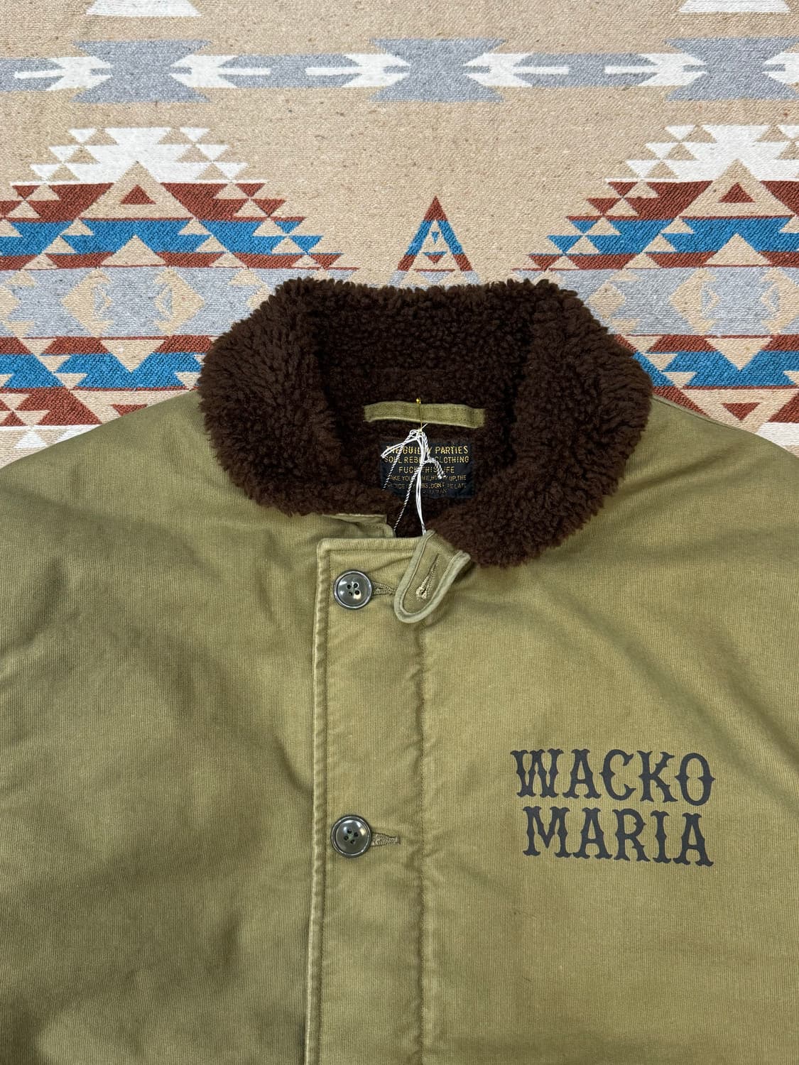 [L] 와코마리아 N-1 덱 자켓 카키 25FW 상품이미지2