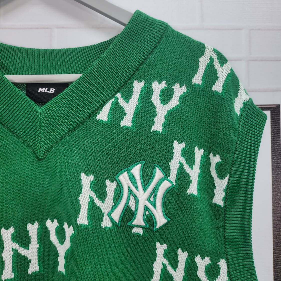 MLB 엠엘비 클래식 모노그램 전판패턴 베스트 조끼 남여공용 M사이즈 상품이미지3