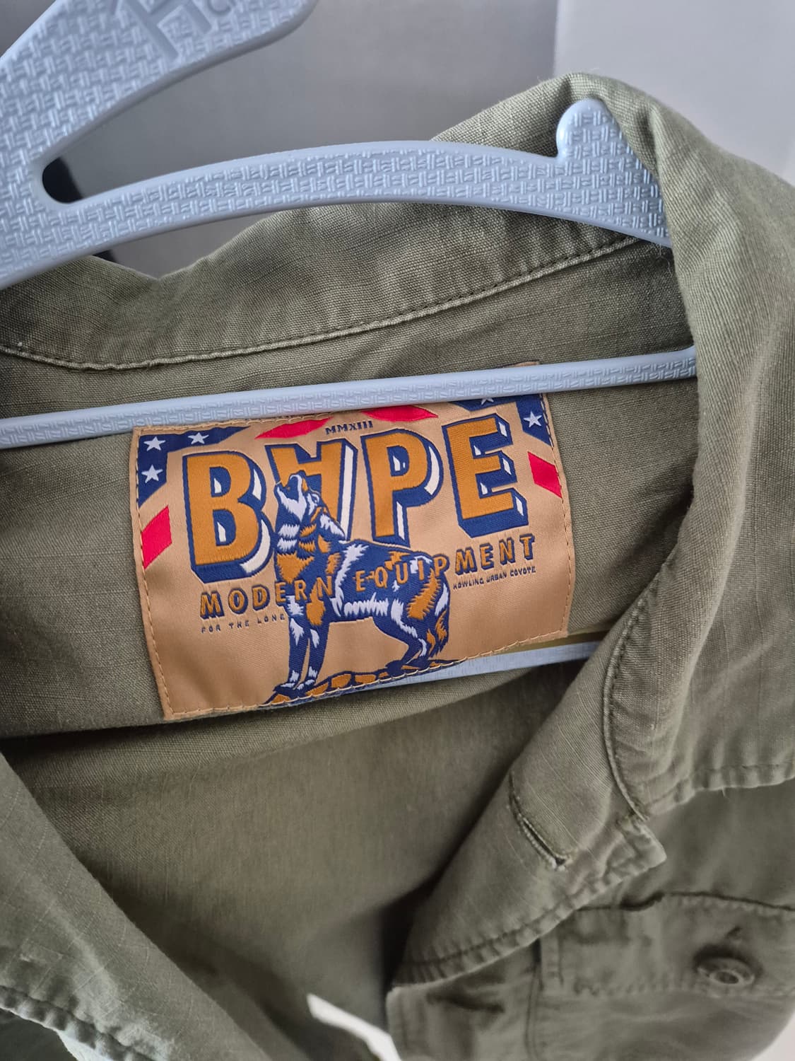 베이프 립스탑 밀리터리 반팔 셔츠 상품이미지3