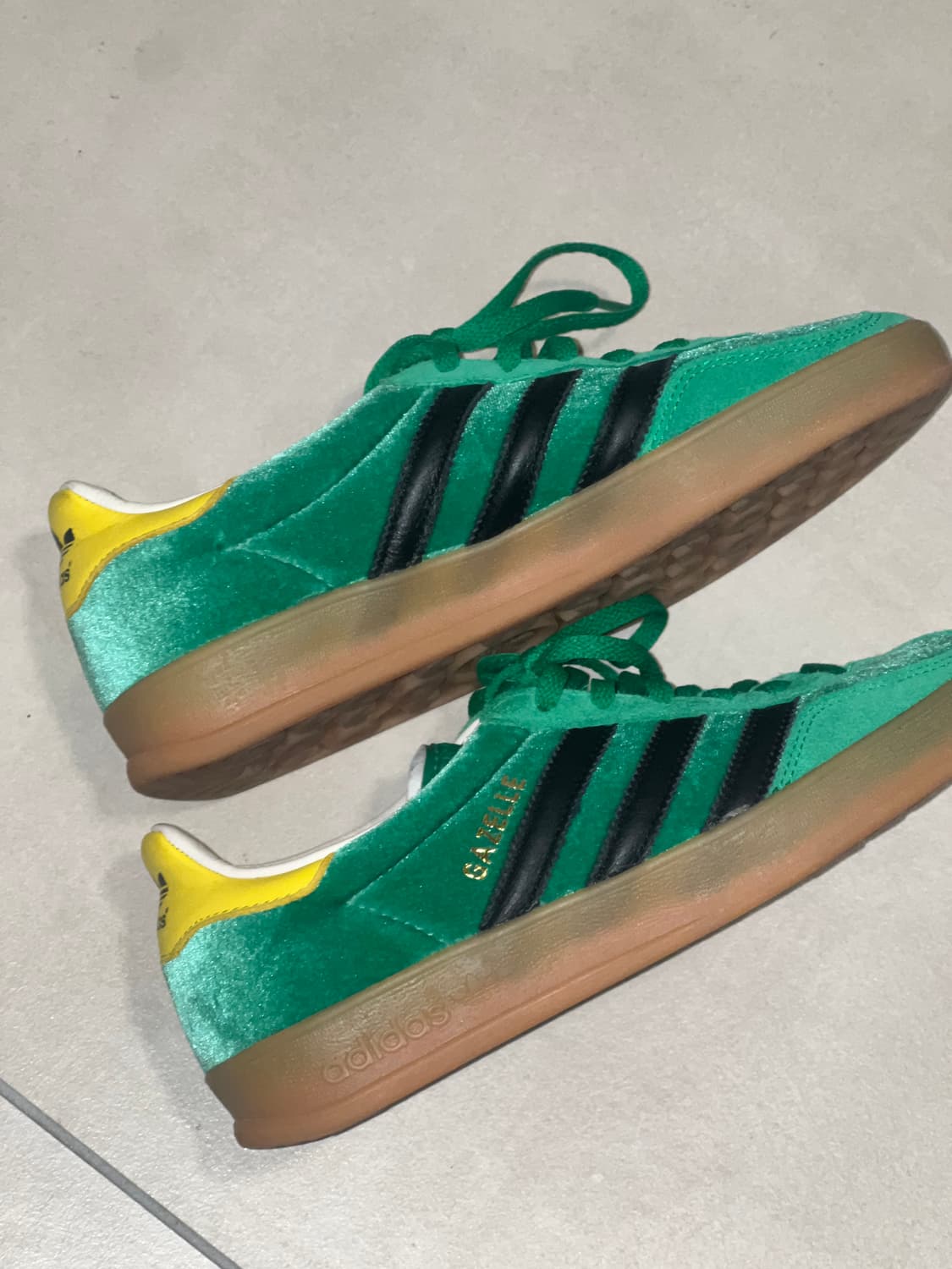 아디다스 가젤 사이즈 익스클루시브 그린옐로 스니커즈 상품이미지2