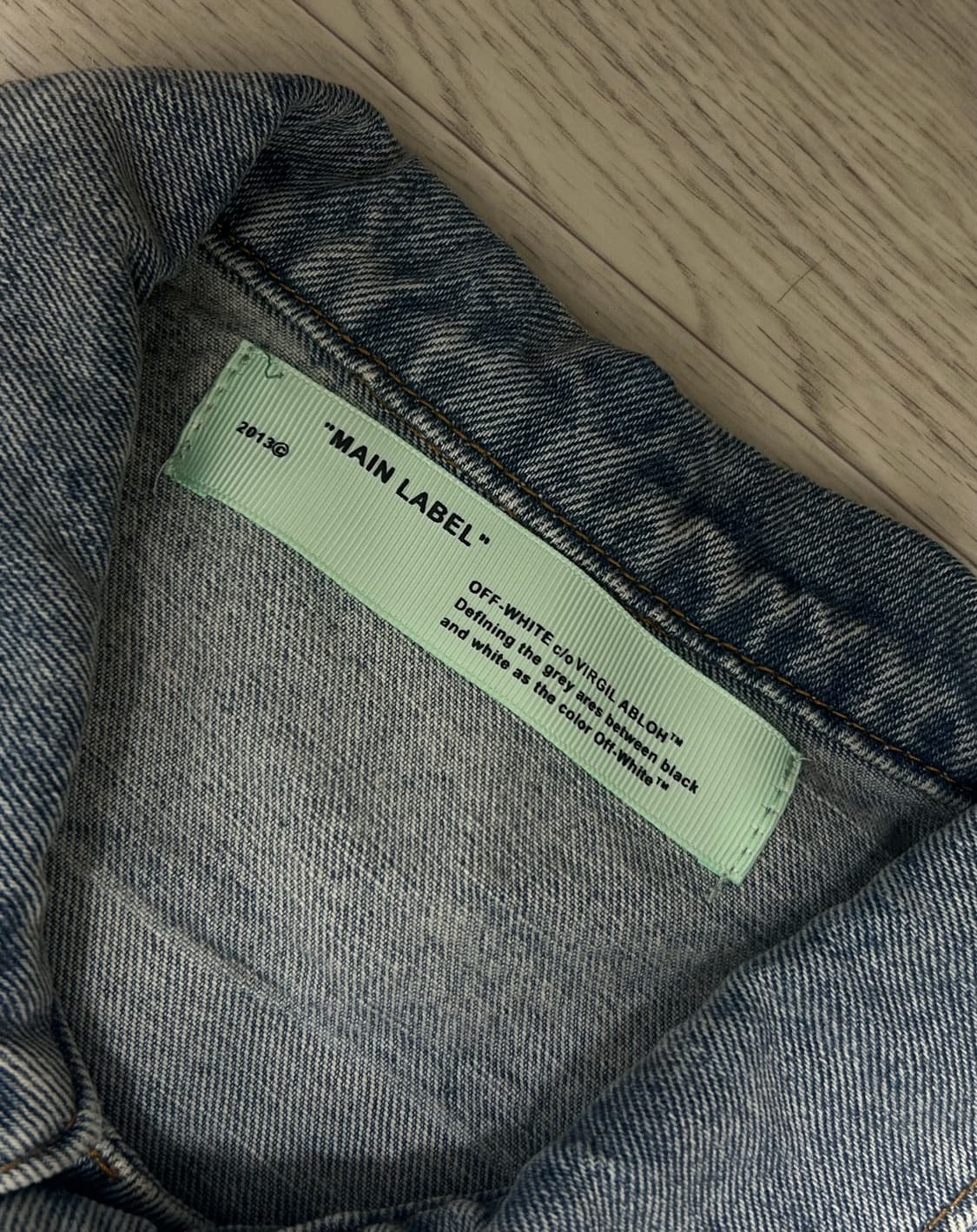 오프화이트 18SS 템퍼레이처 데님 자켓 상품이미지4