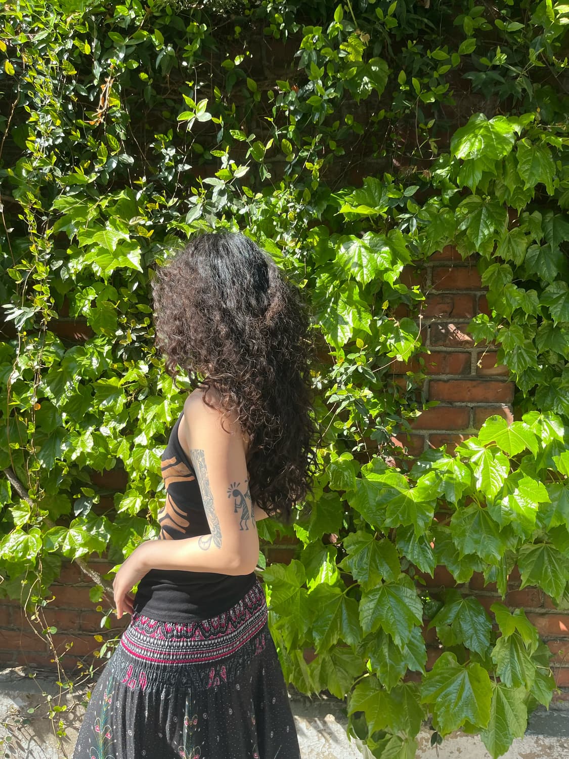 히피 태양 문양 홀터넥 상품이미지4