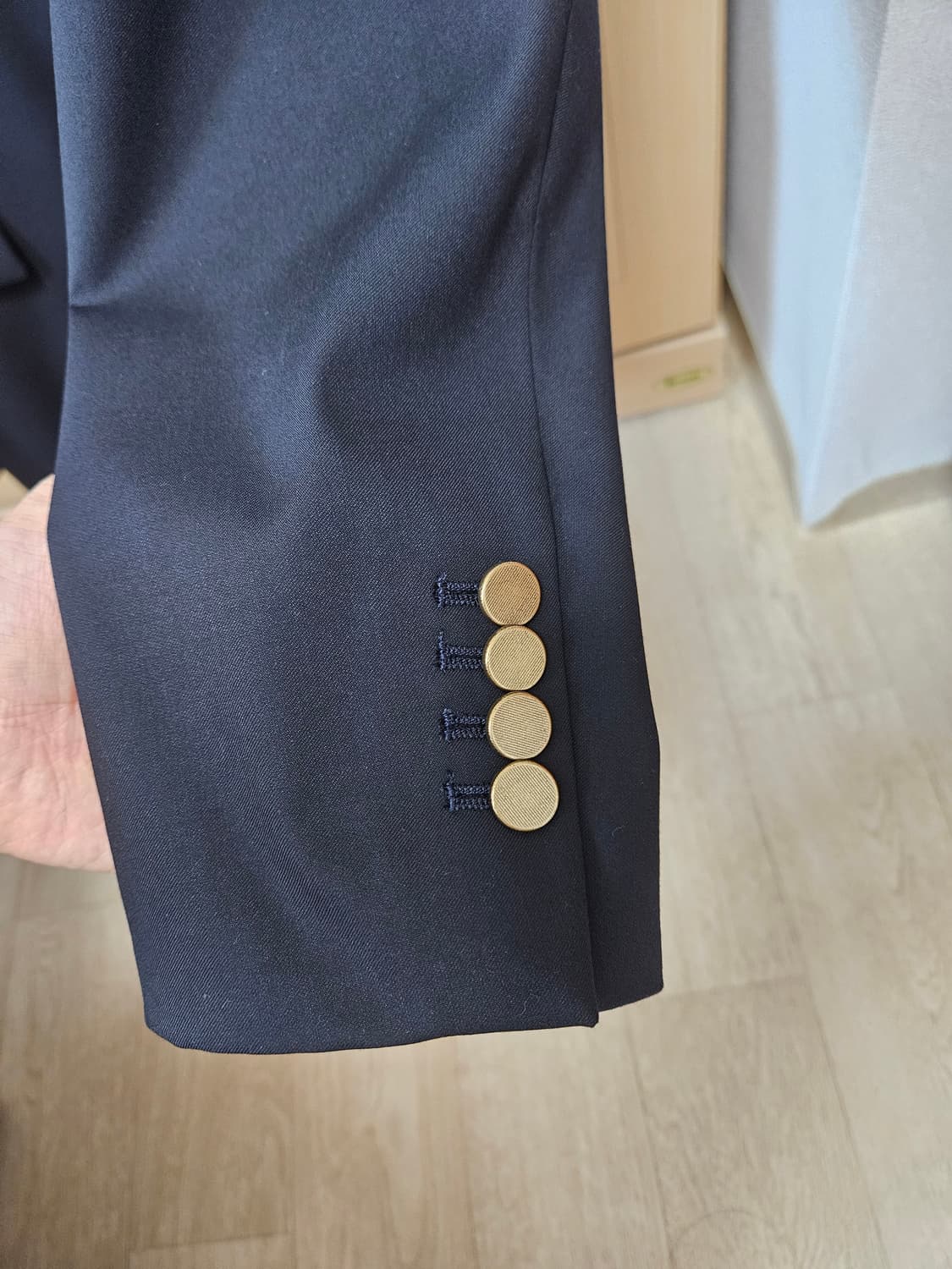 [실착1회] 금장 블레이저 네이비 (100) 상품이미지2