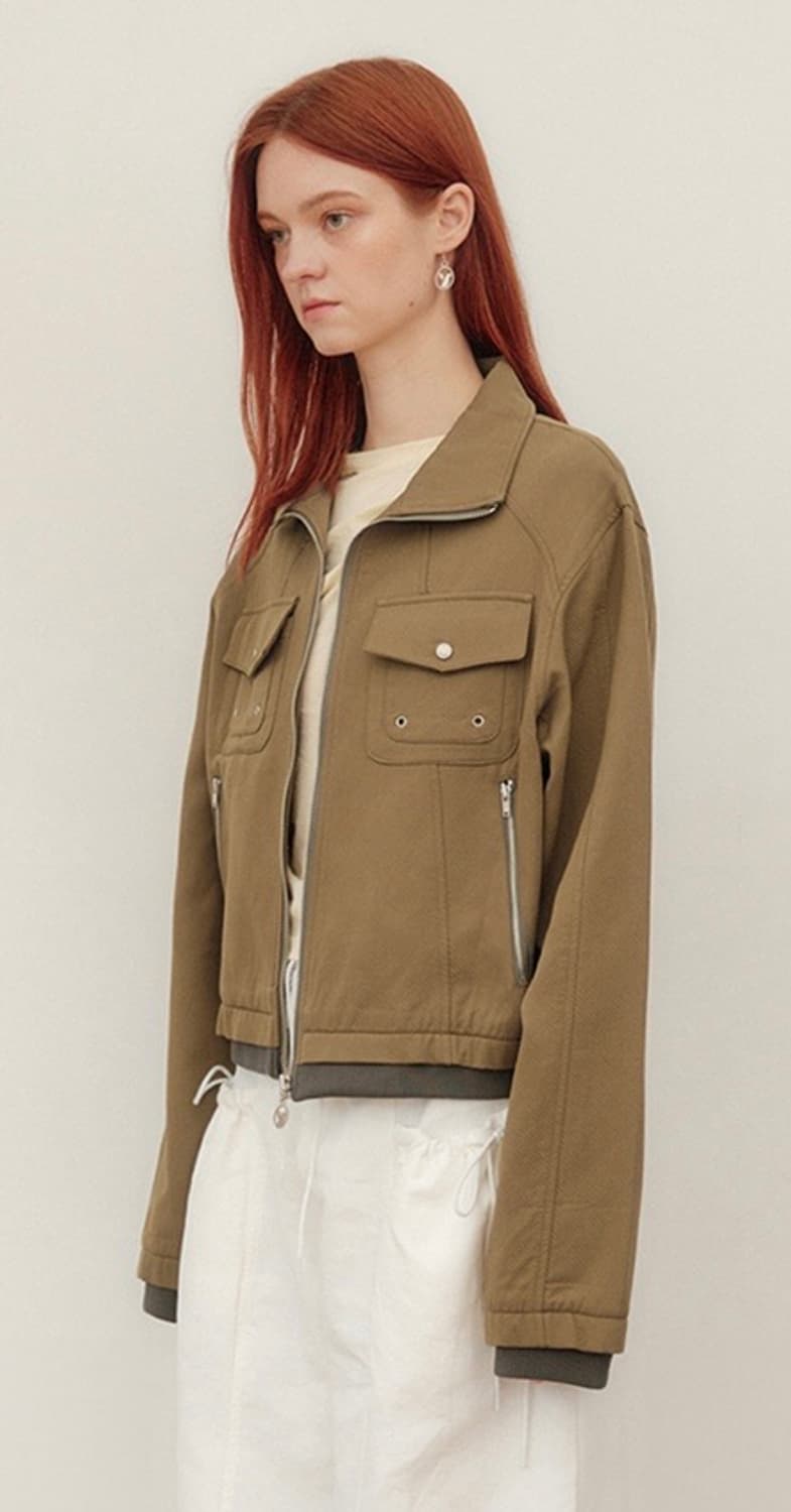 유즈 COTTON LOOSE FIT JUMPER-KHAK 상품이미지2