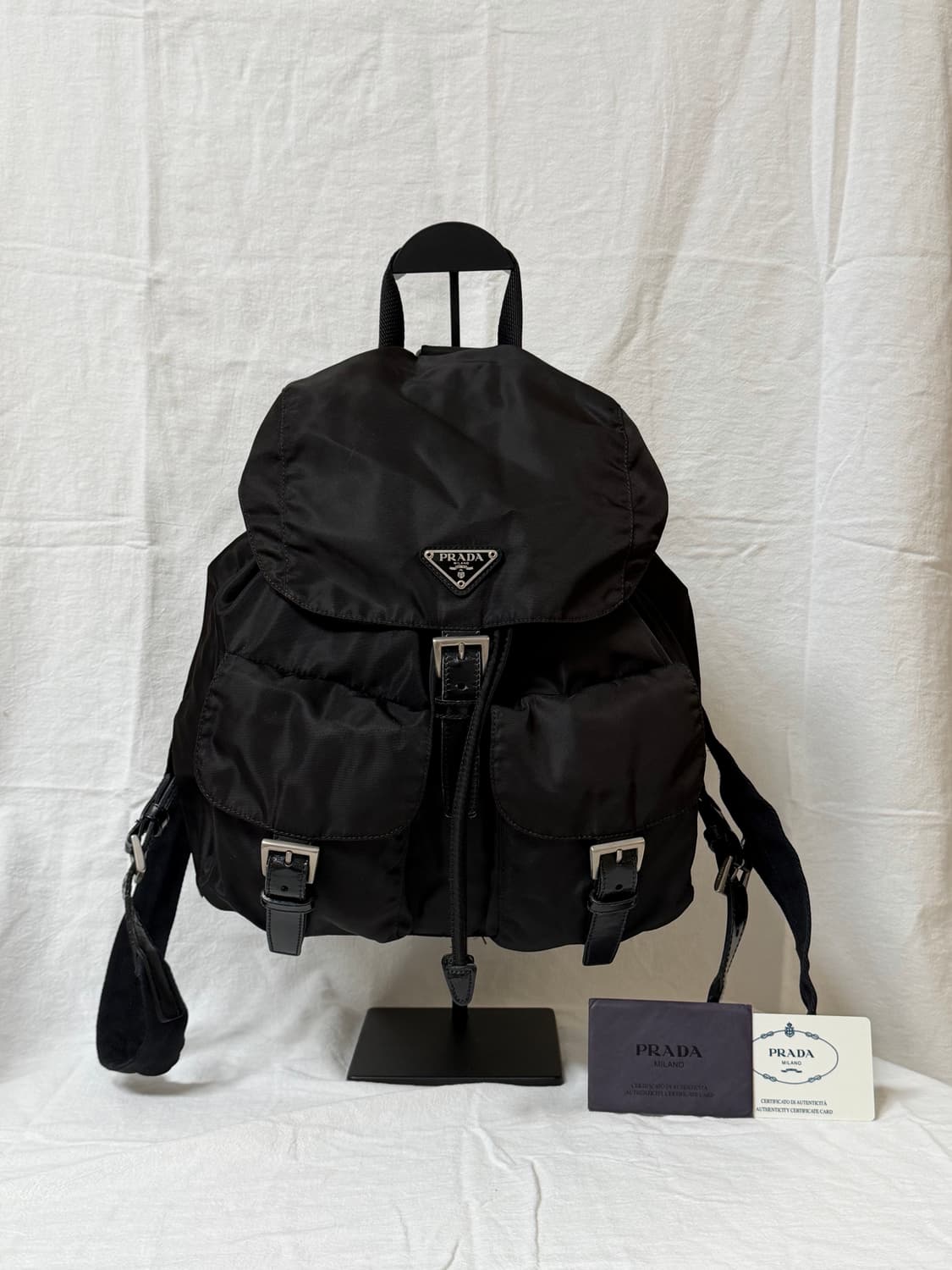 정품 프라다 미디움 백팩 딥브라운(게런티카드 있음) 상품이미지2