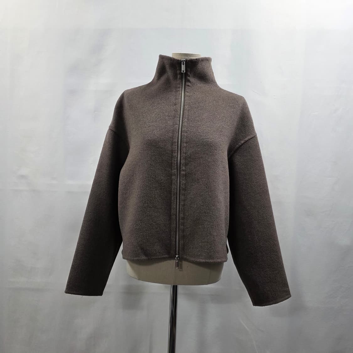 1771 자라(ZARA) 울 혼방 스탠드넥 하이넥 집업 자켓 XS (84 상품이미지1