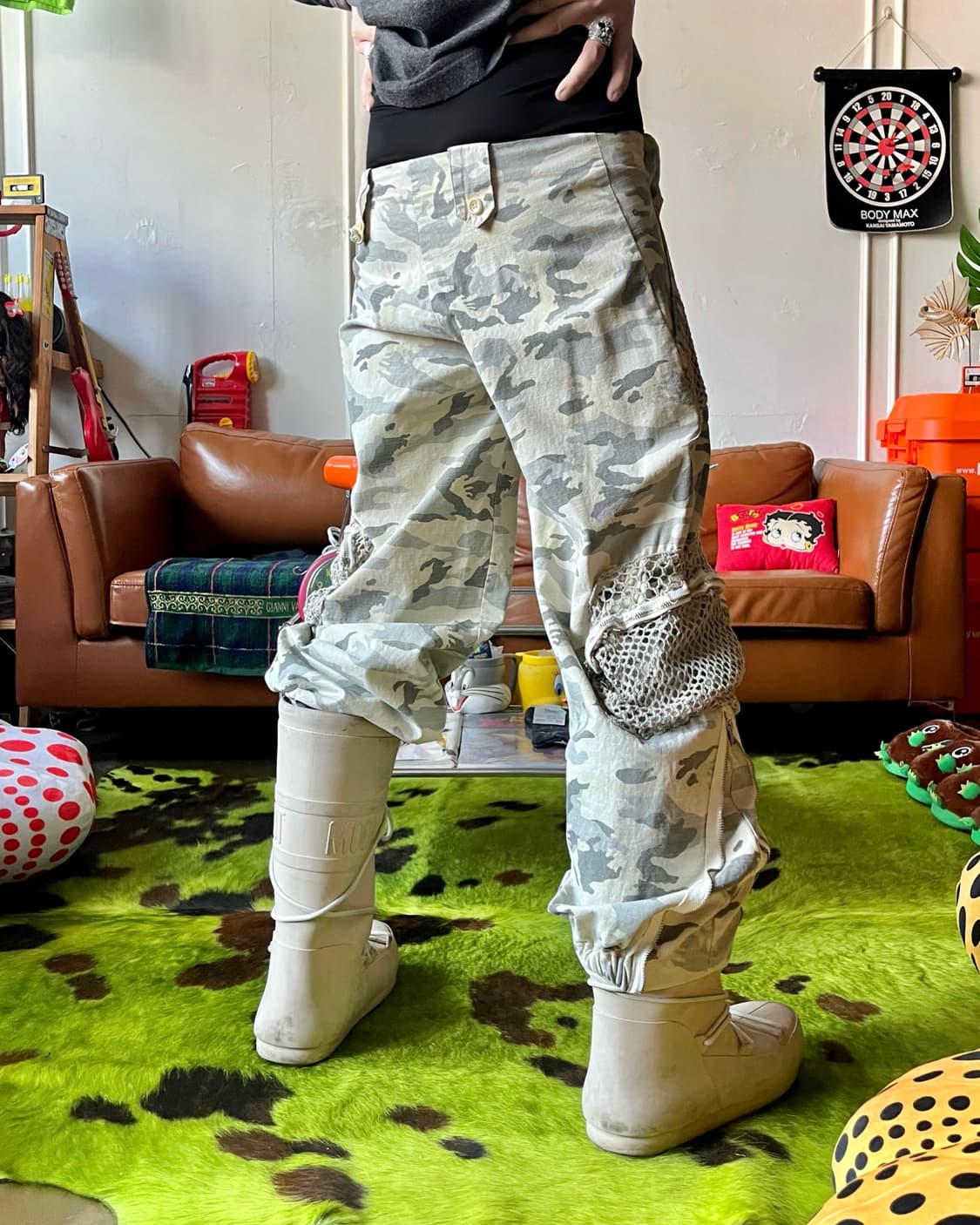 JPN Utility Mesh Pocket Camo Cargo Pants 상품이미지2
