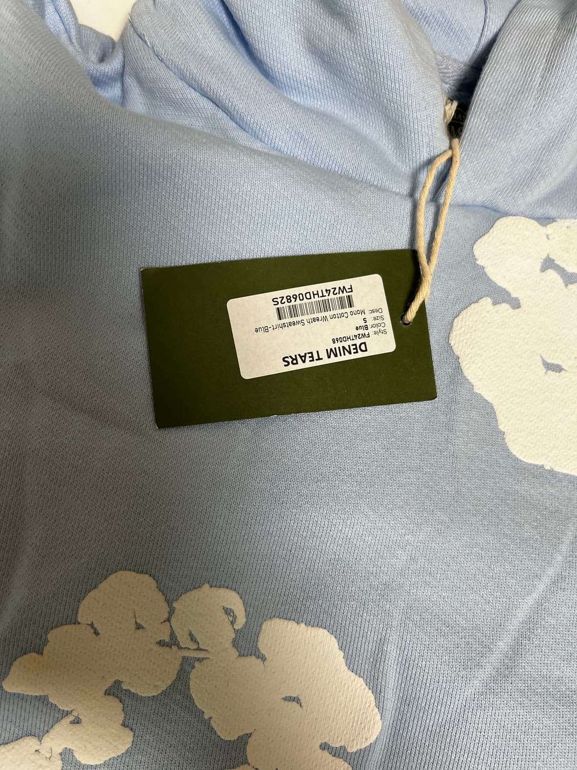 데님티어스 하늘색 후드티 상품이미지9