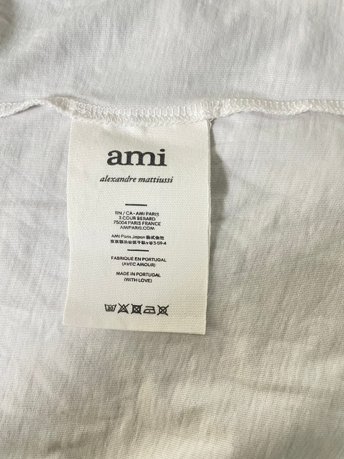 [L] AMI 아미 자수로고 반팔 티셔츠 상품이미지8