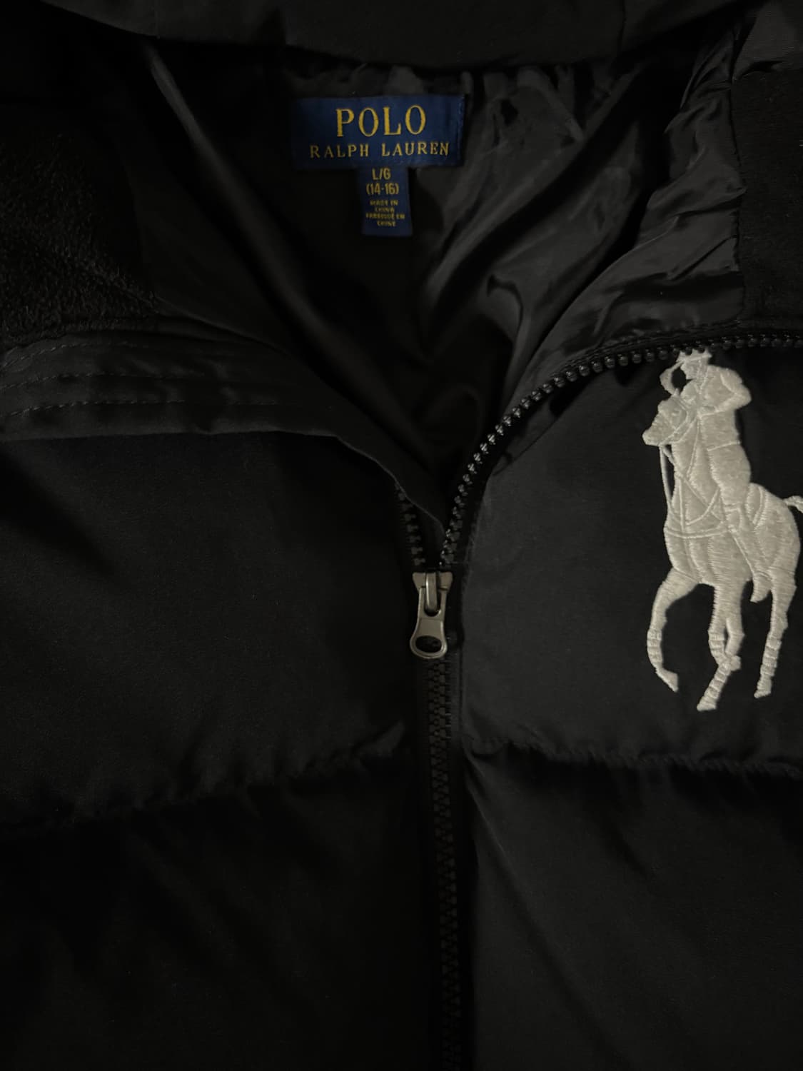 폴로 빅포니 패딩 블랙 S 상품이미지3