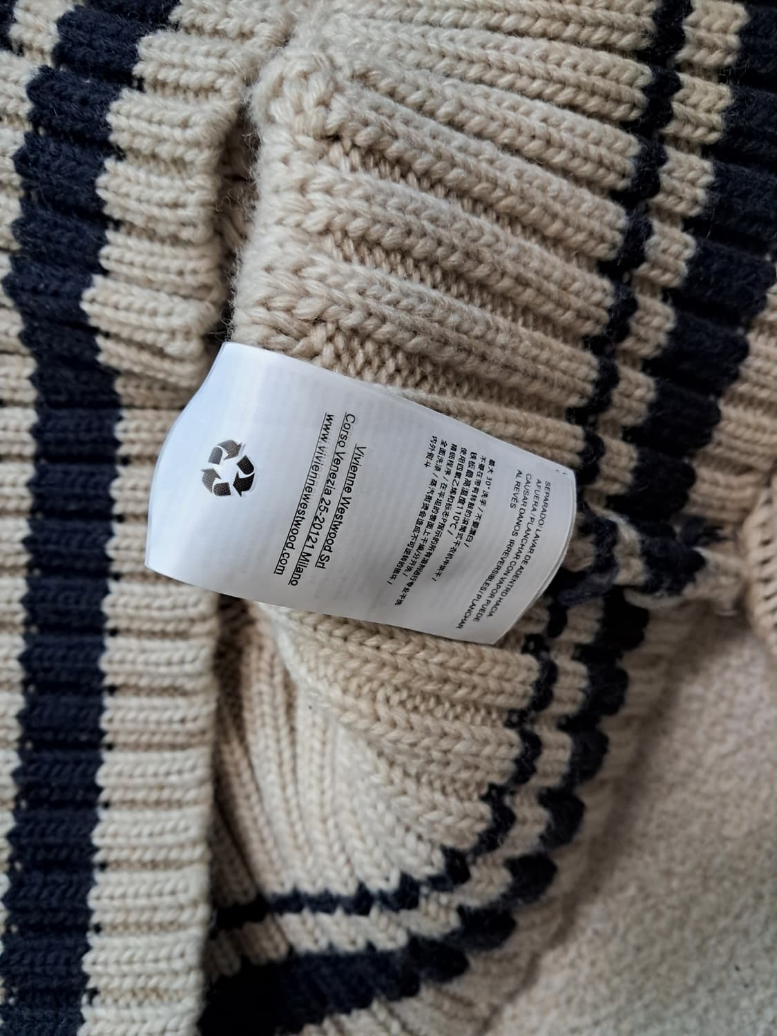 Vivienne Westwood 앵글로매니아 베아 울 실크니트 상품이미지7