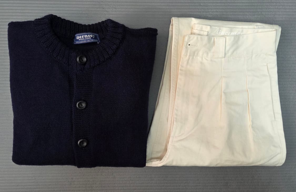 건지울른스 피셔맨 세트 판매 (가디건 44, 치노팬츠 32) 상품이미지6