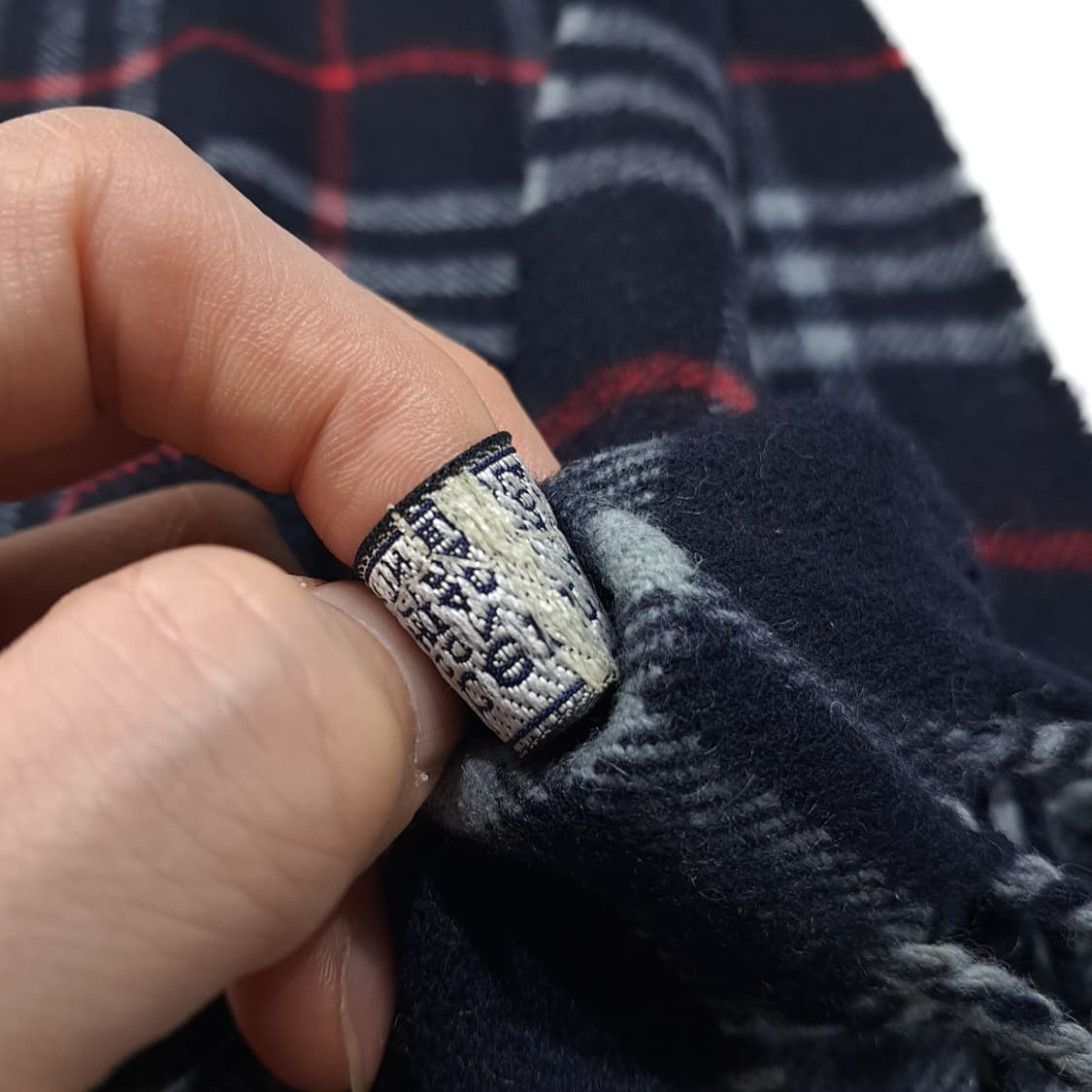 MX460 버버리 네이비 노바체크 머플러 목도리 상품이미지5