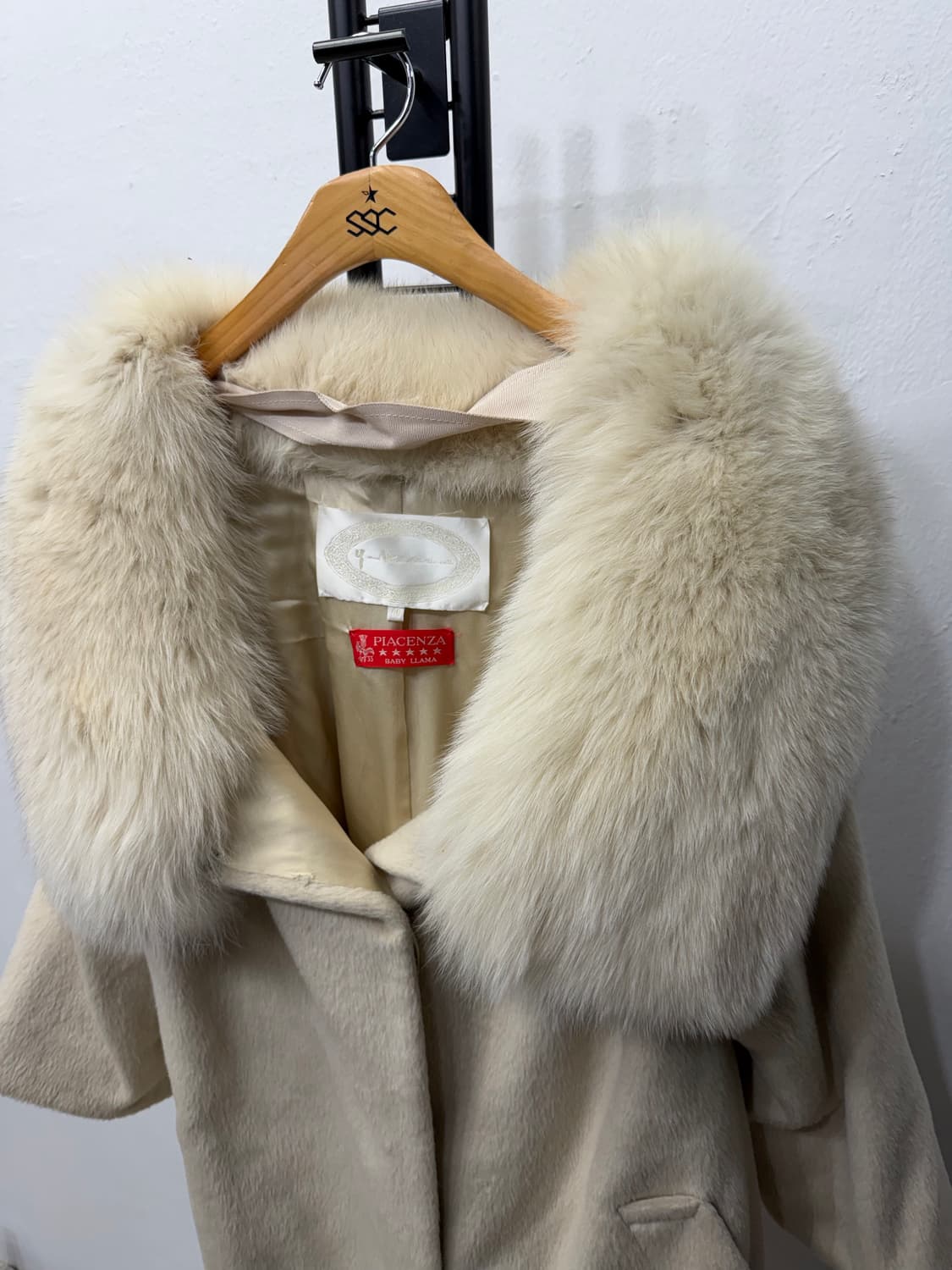 정품) 오브제 PIACENZA 베이비 라마 폭스 퍼 코트 40(66-77 상품이미지2