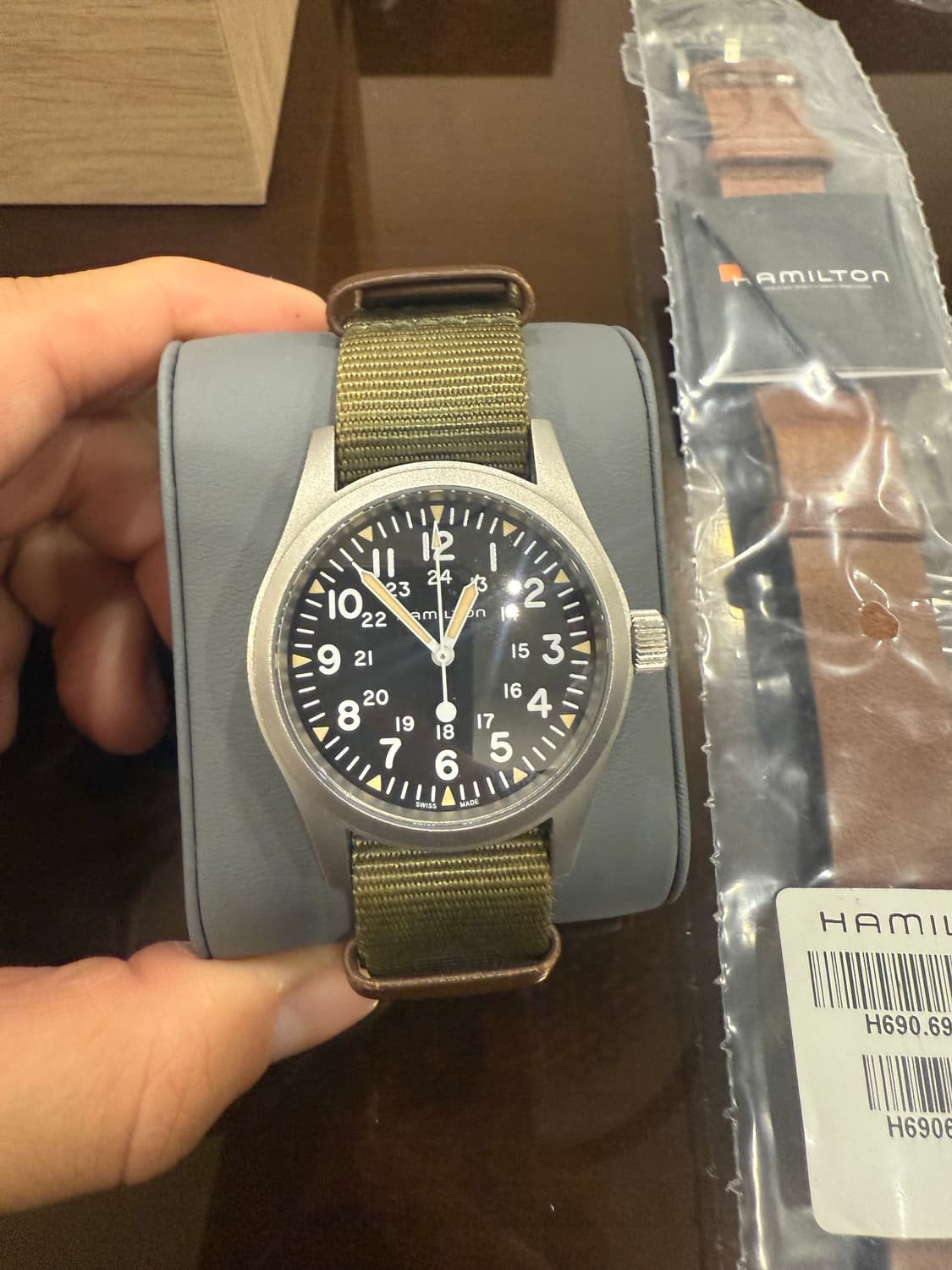 [38mm] 해밀턴 카키필드 메카니컬 블랙 상품이미지2