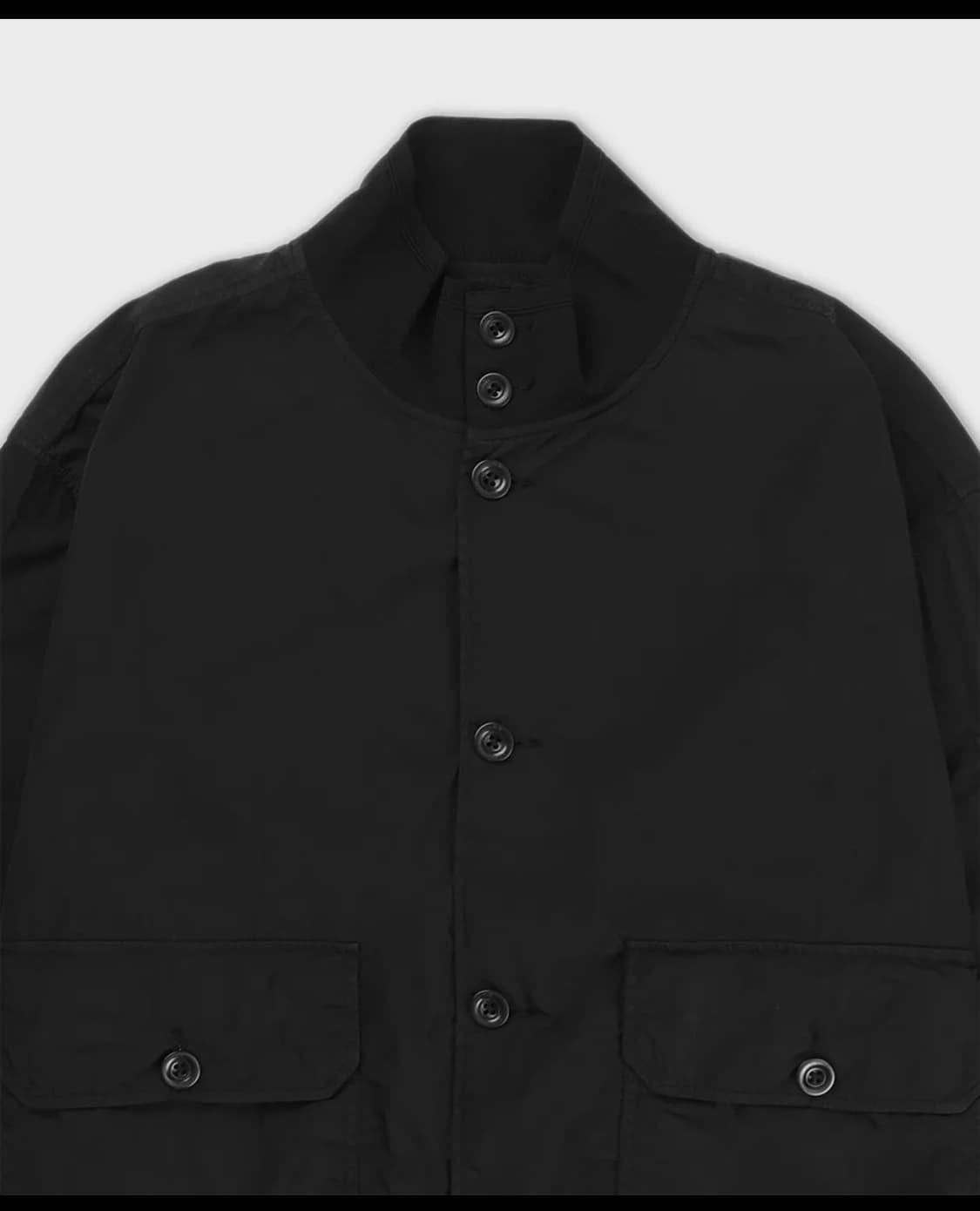 CP컴퍼니 크롬 R 풀 버튼 재킷 - 블랙 상품이미지2