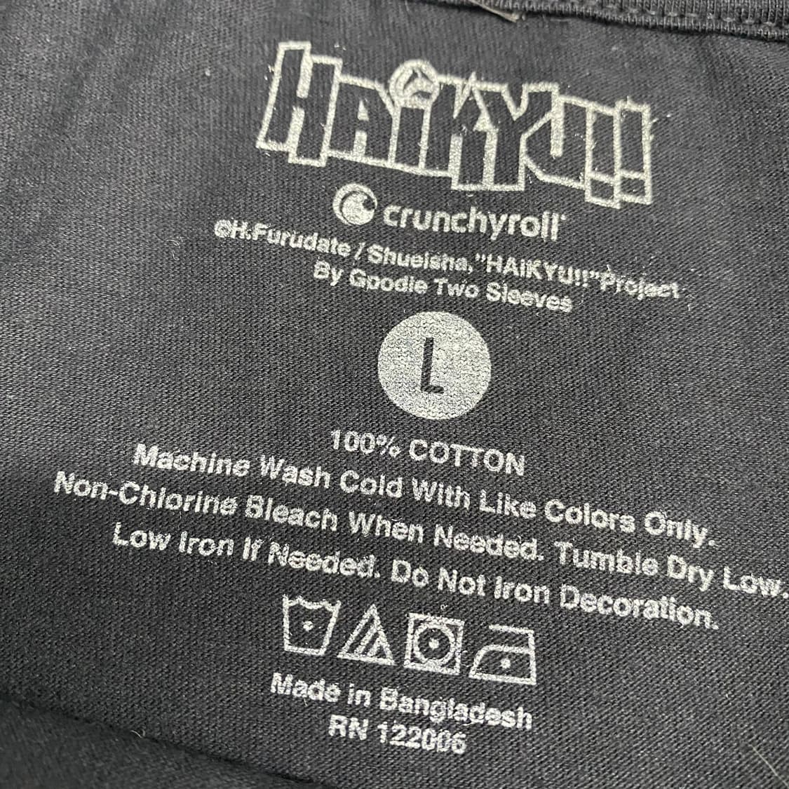 하이큐 카게야마 오피셜 애니메이션 티셔츠 상품이미지3