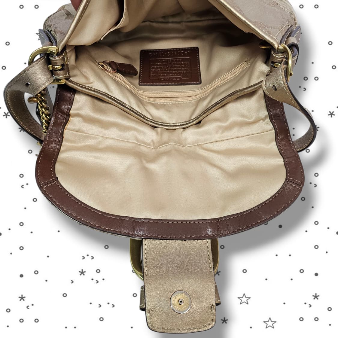 COACH 코치 소호 시그니처 골드 버클 숄더백 상품이미지8