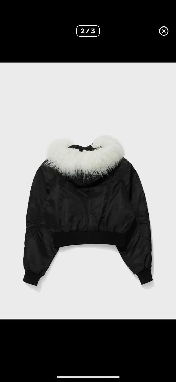 오픈와이와이 faux fur zipper hood ma-1 상품이미지3