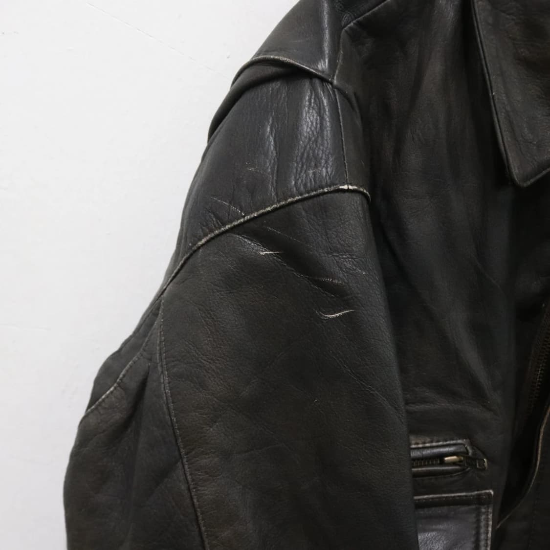 프론트 포켓 가죽 자켓 60970 상품이미지5