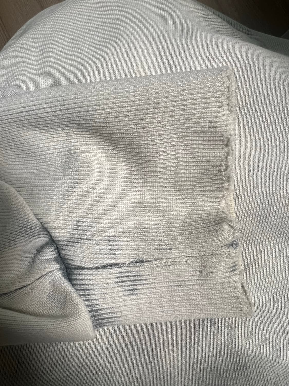 미스치프 블리치드 풀오버 후드 블리치드 카키 상품이미지3