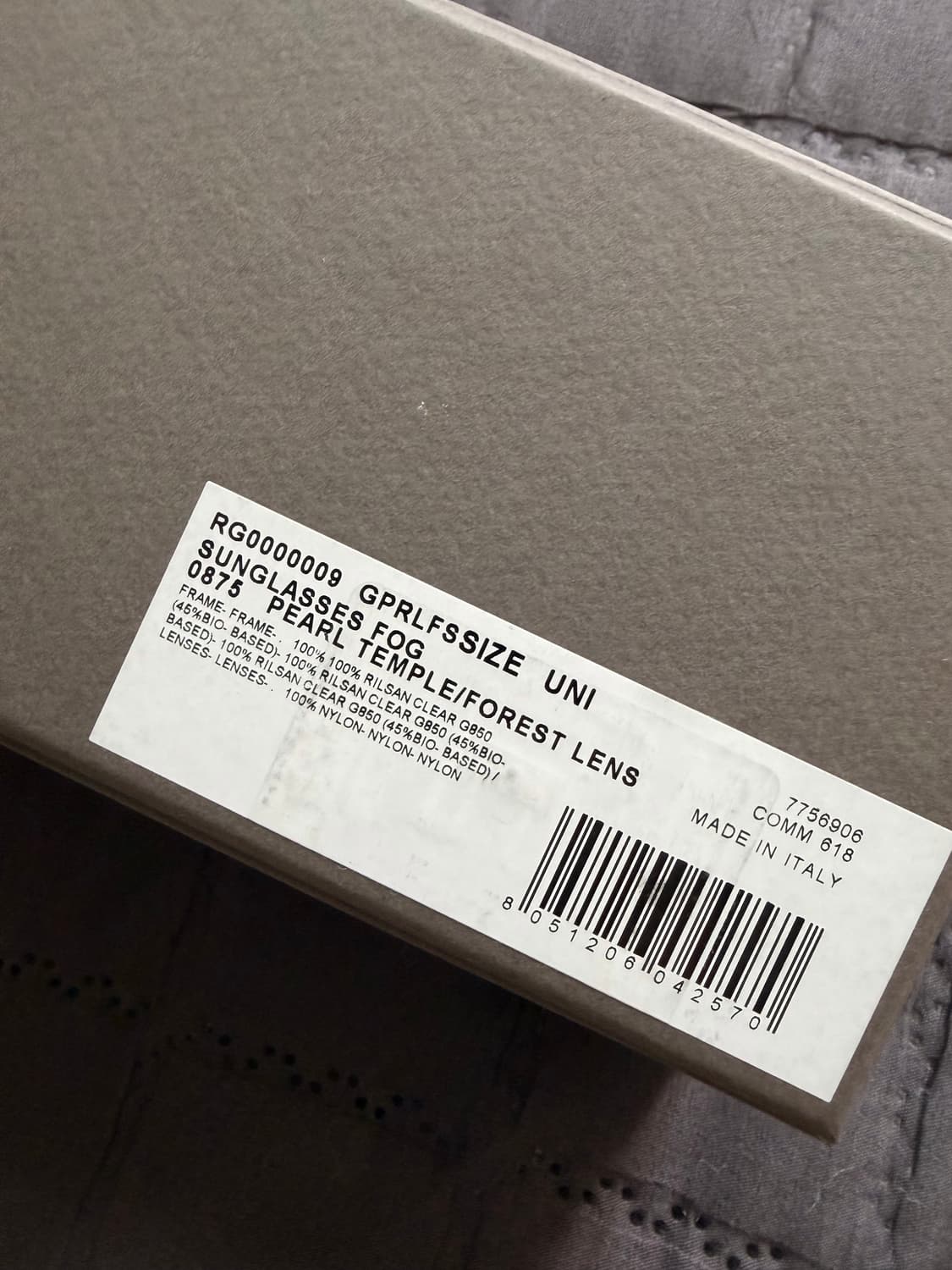 RICK OWENS FOG SUNGLASSES WHITE 상품이미지4