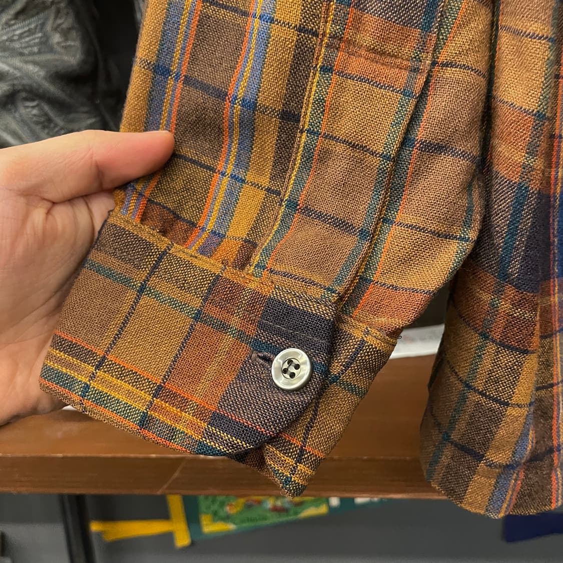 70s 펜들턴 체크 울 플란넬 셔츠 상품이미지6