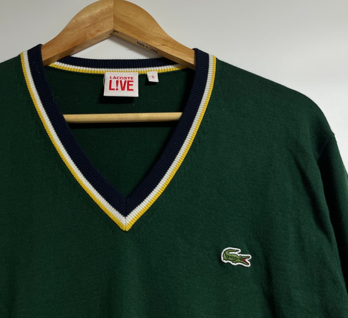 공용 라코스테 라이브 브이넥 니트 스웨터 105 상품이미지4