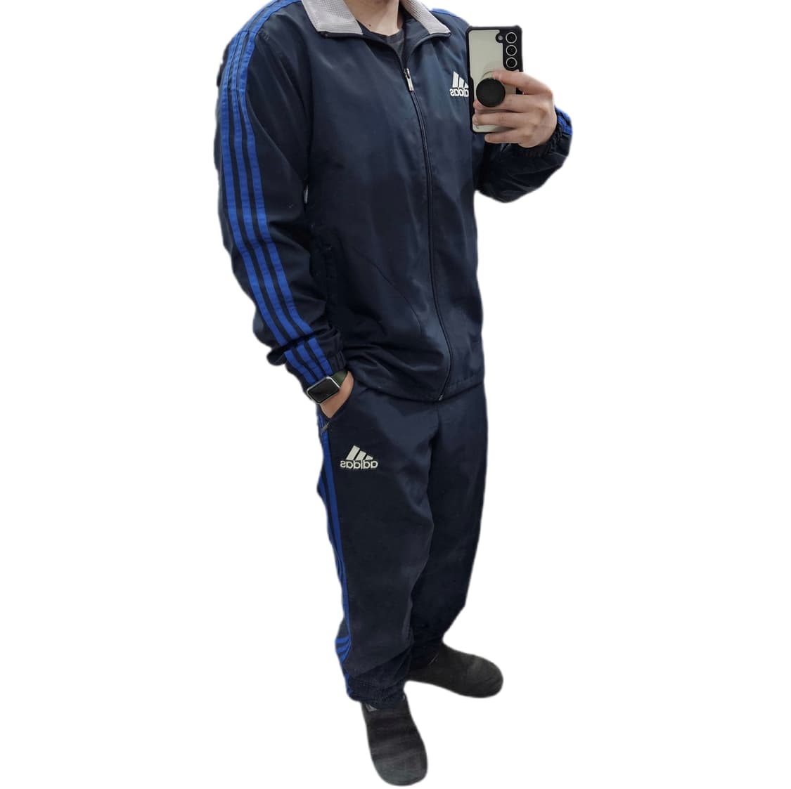 아디다스 올드스쿨 네이비 바람막이 트랙팬츠 세트 상품이미지2