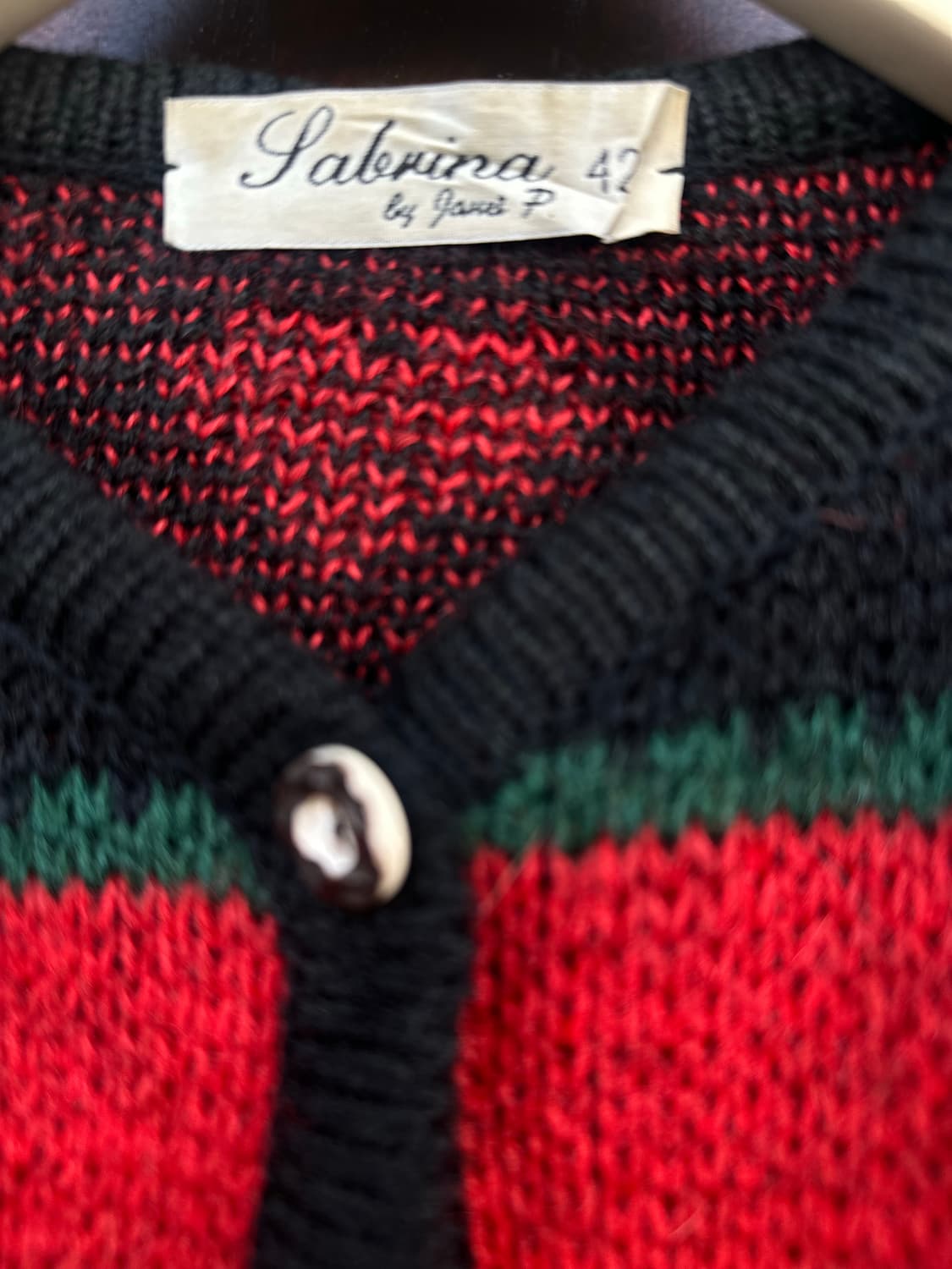 Sabrina by James P.' 티롤 빈티지 가디건 상품이미지5