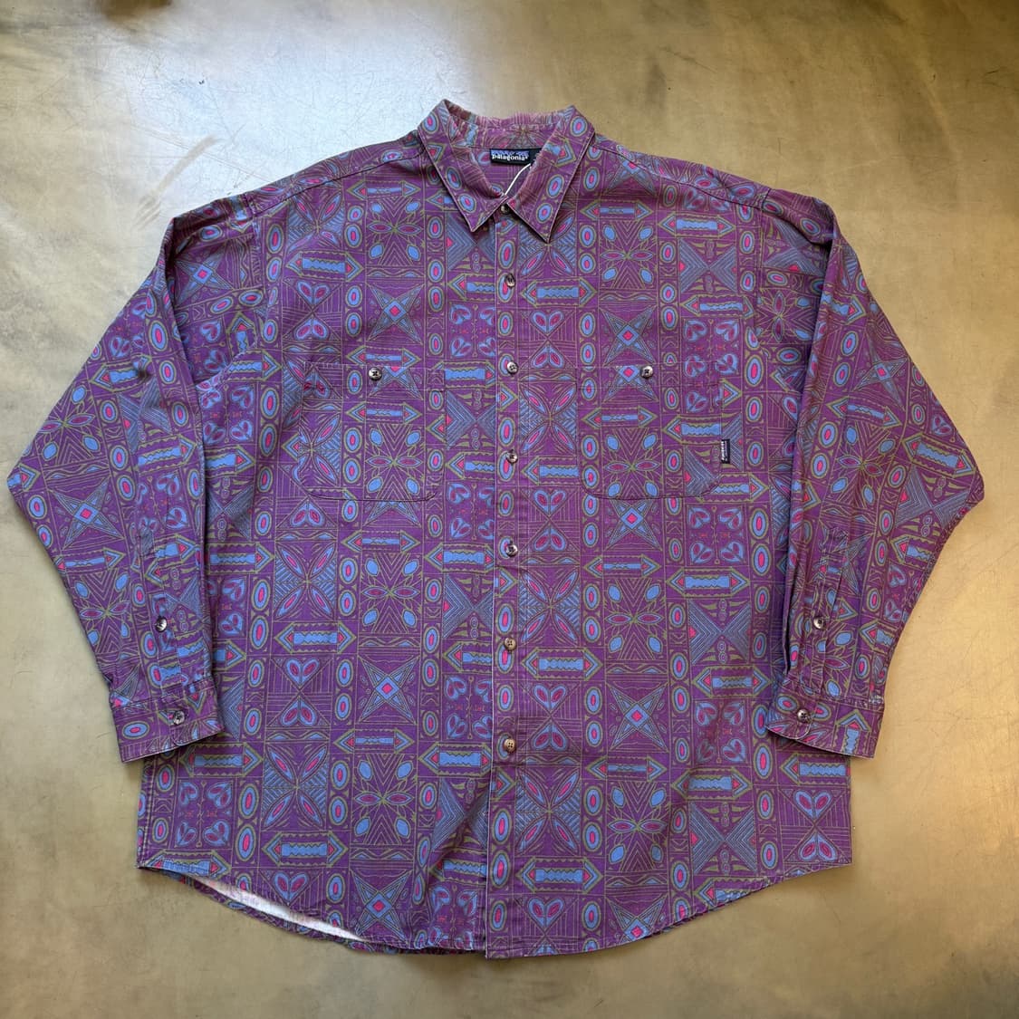 XL ~ XXL 90'S 파타고니아 오버사이즈 에스닉 셔츠  상품이미지1