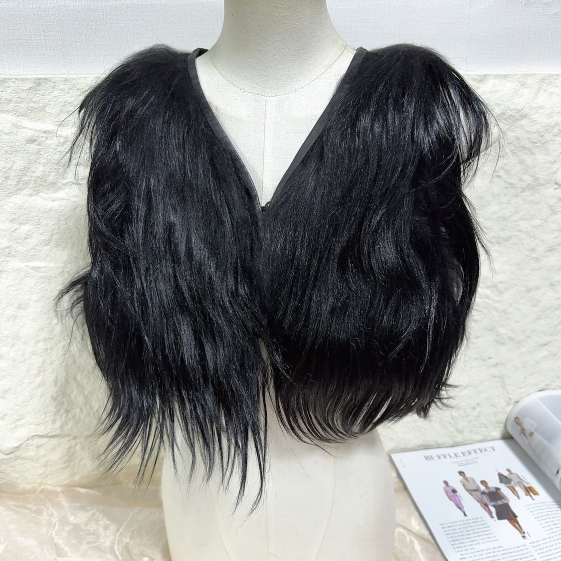 빈티지 고딕 양털 양가죽 조끼 베스트 상품이미지2