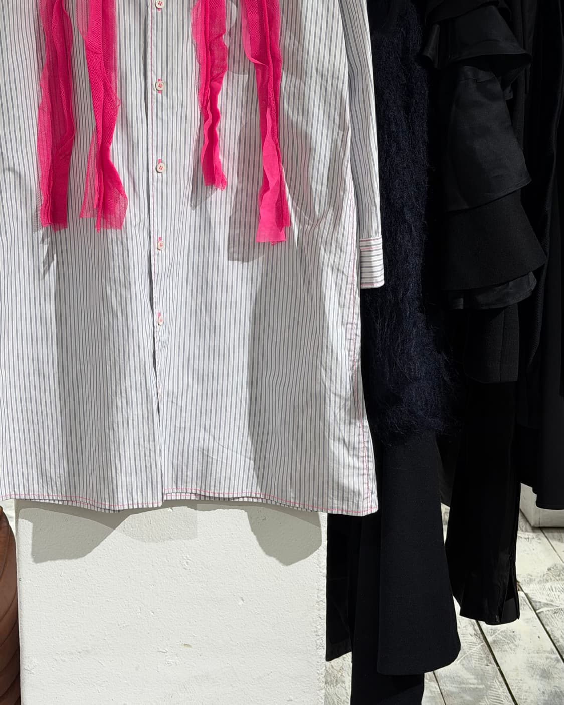 꼼데가르송 타오 스트라이프 롱 셔츠 상품이미지6