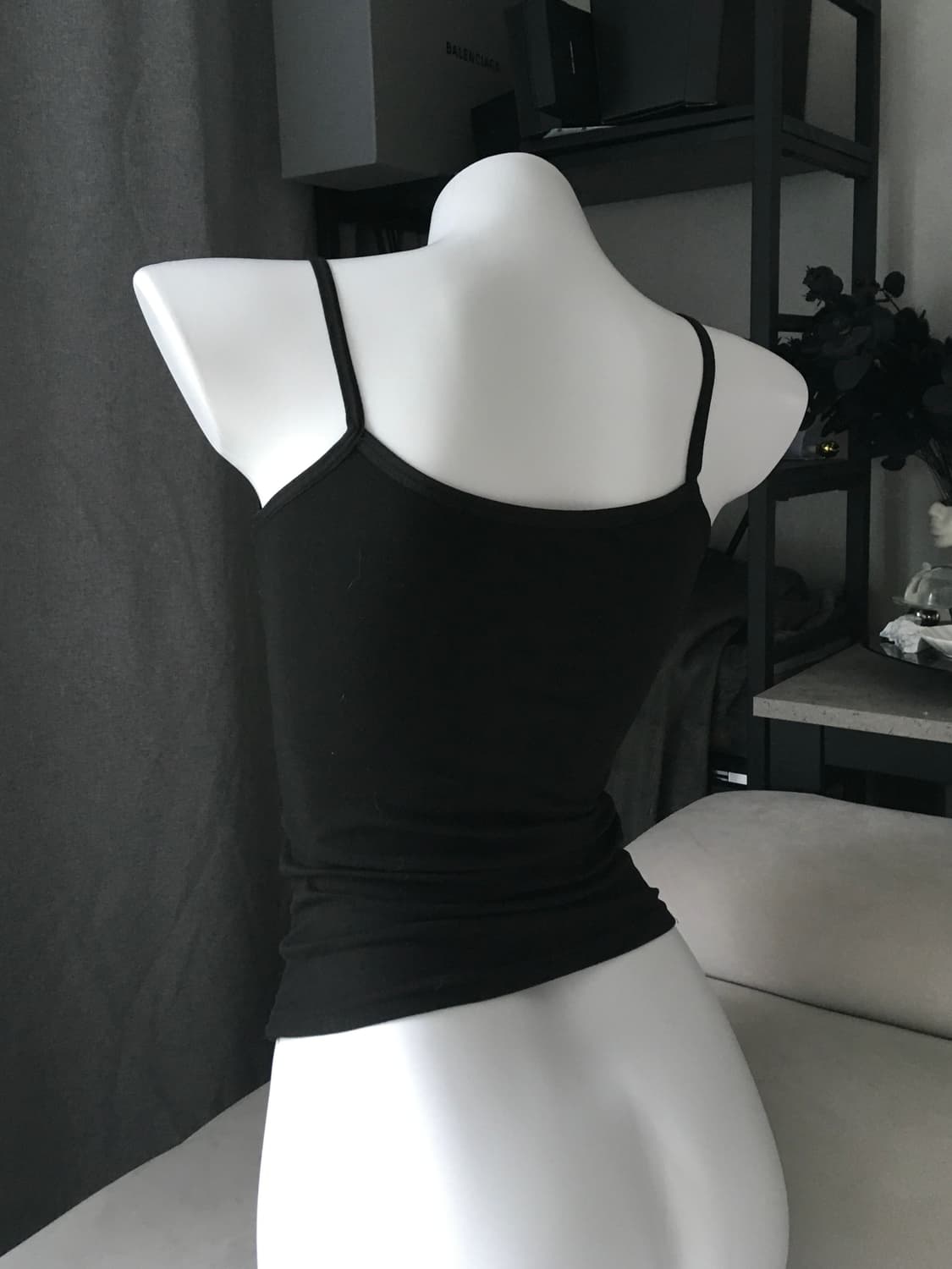 ༒ black and white printed sleeveless 상품이미지3