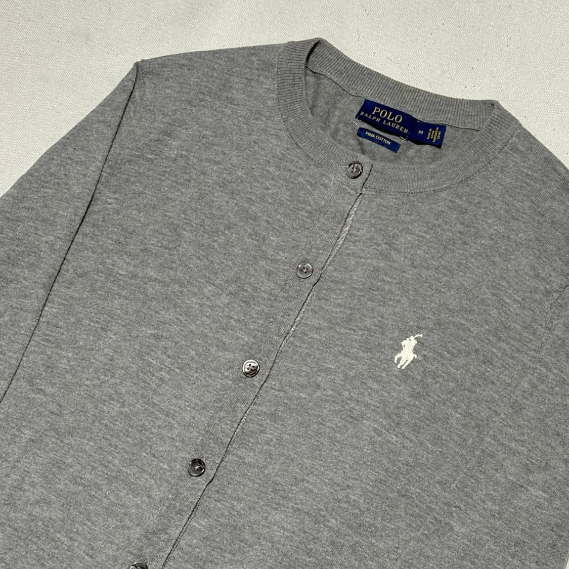 M 폴로랄프로렌 여성용 피마코튼 가디건 상품이미지1