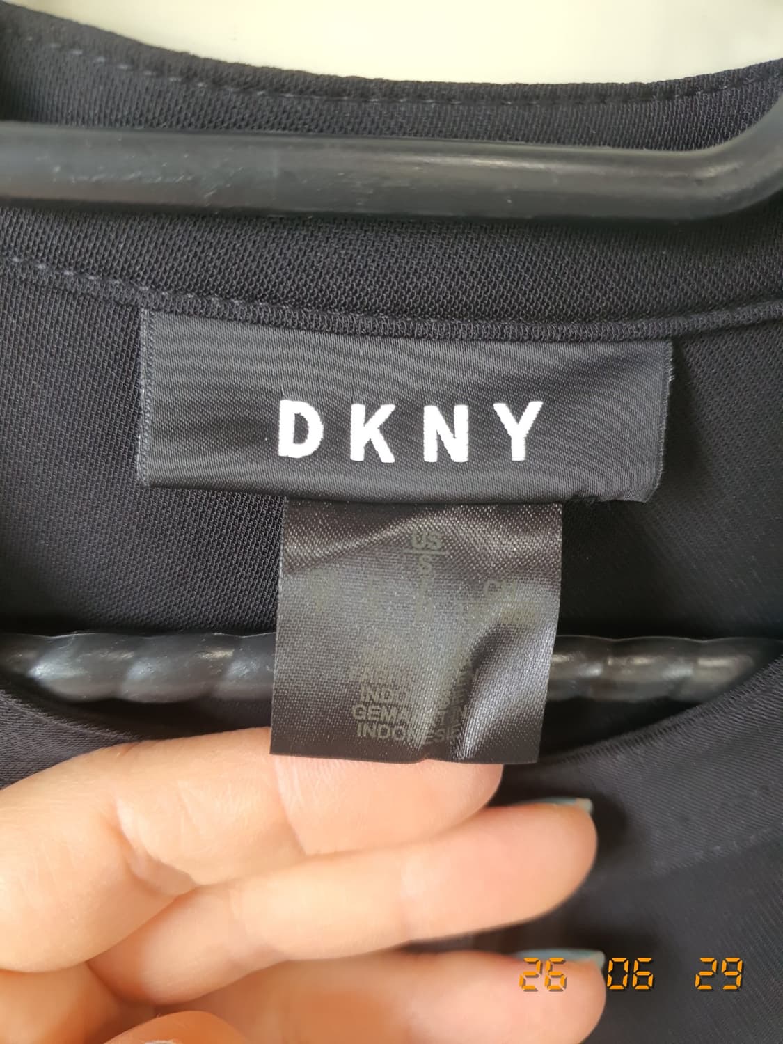 DKNY 정품 여성 원피스 S 블랙 (팔 롤업가능) 상품이미지5